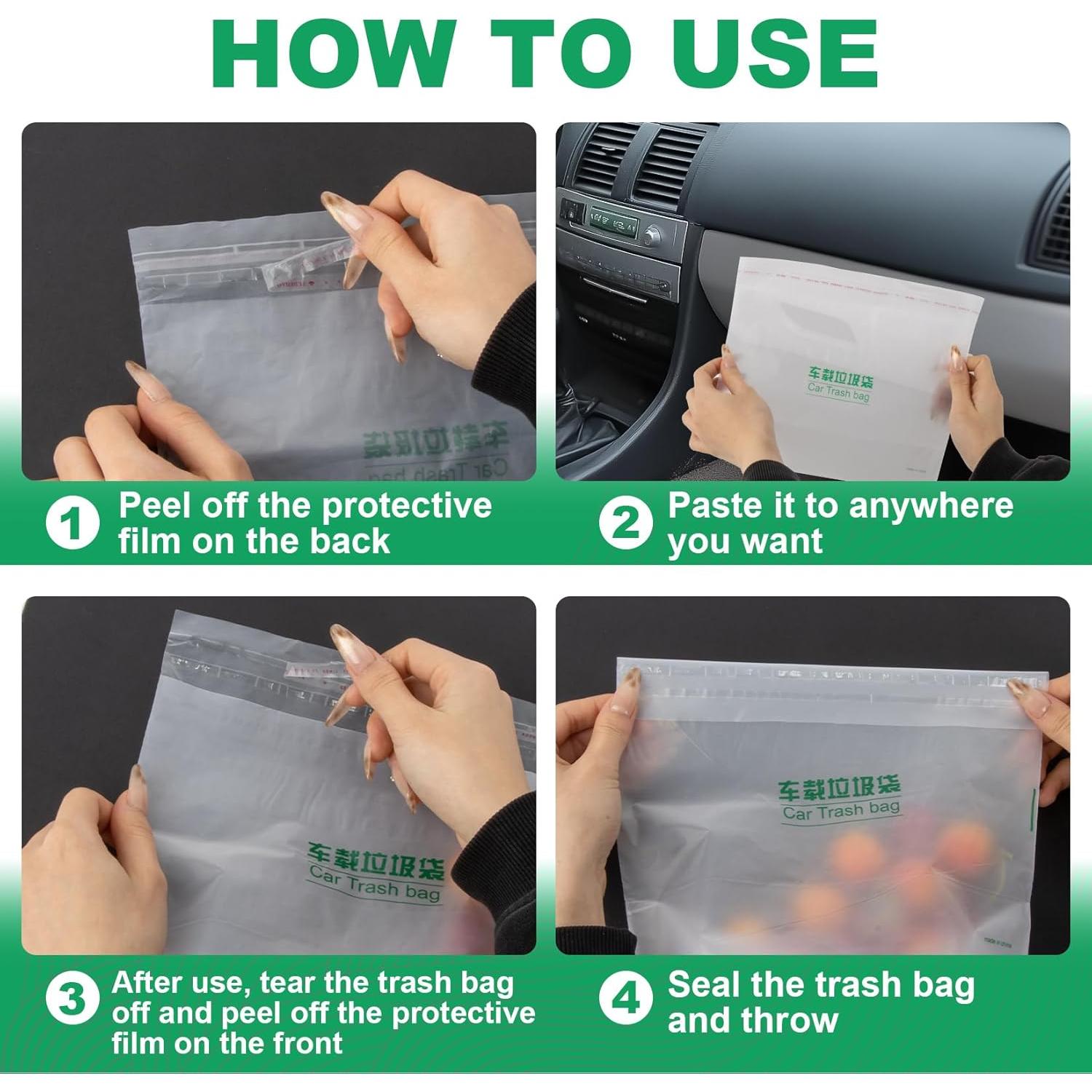 20 Bolsas de Basura Desechables MAQIHAN para Auto Impermeables