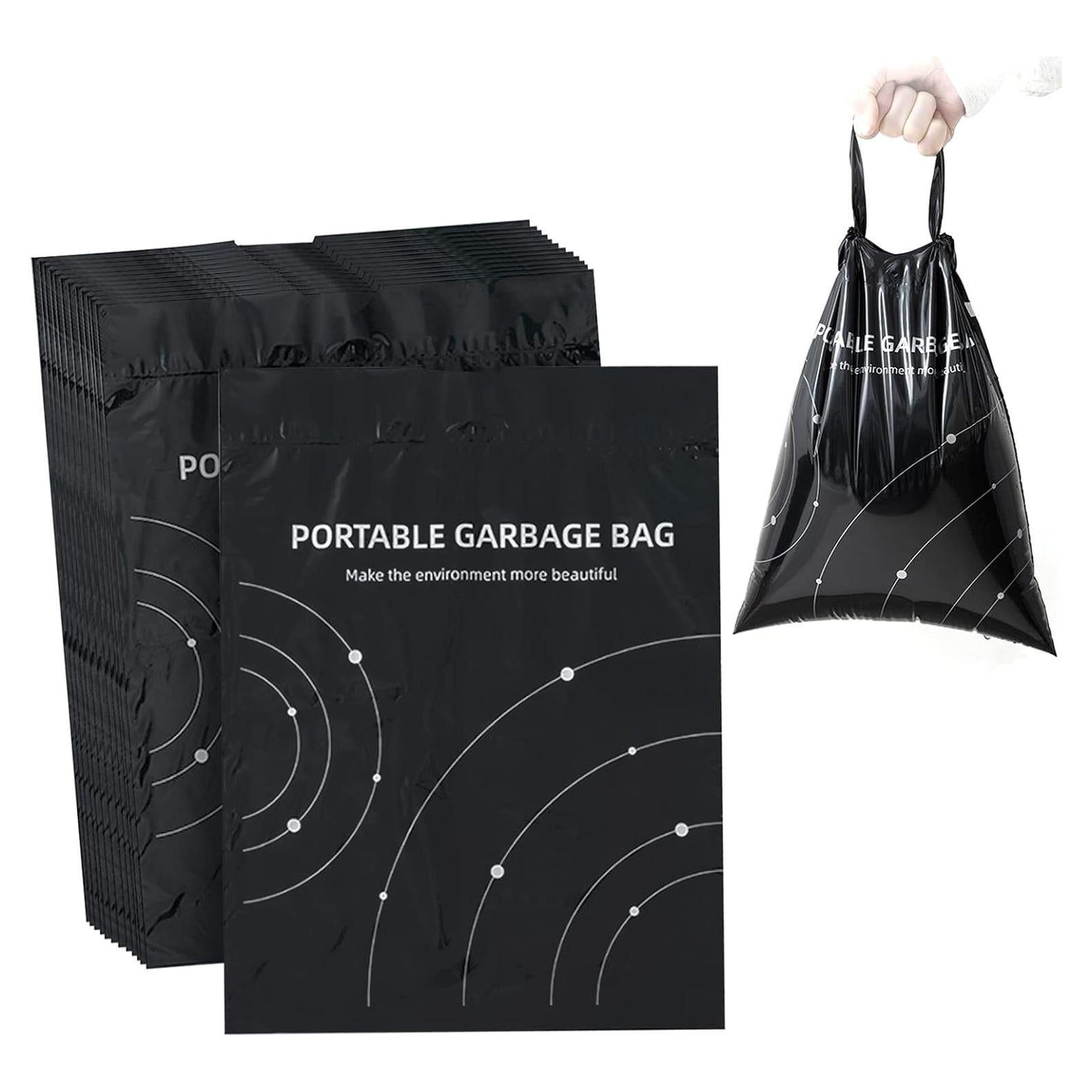 Bolsas de Basura Desechables Klyuqoz 40 Unidades 2L Negras