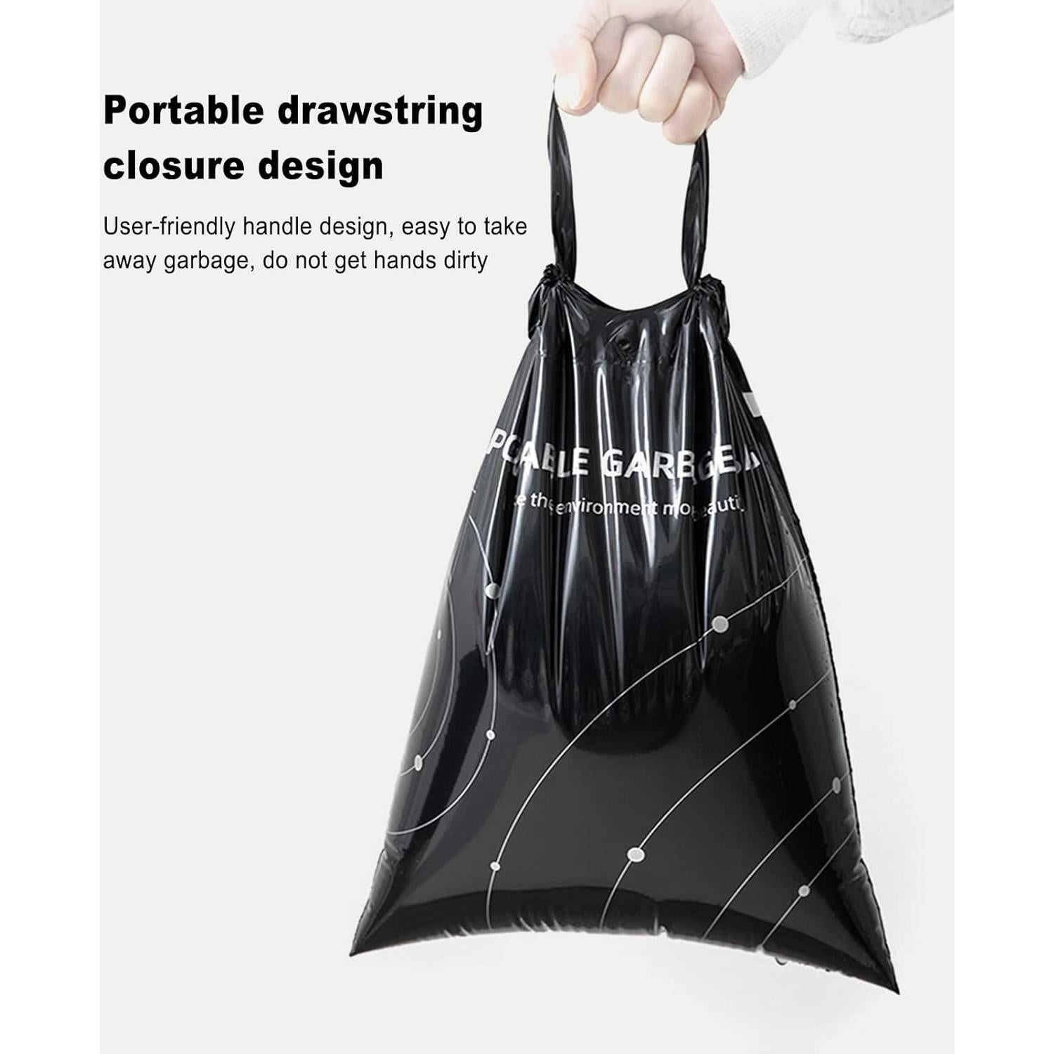 Bolsas de Basura Desechables Klyuqoz 40 Unidades 2L Negras