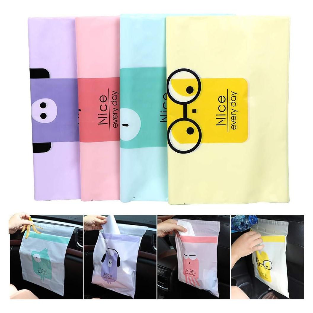 60 Bolsas de Basura Adhesivas RuGuo a Prueba de Fugas