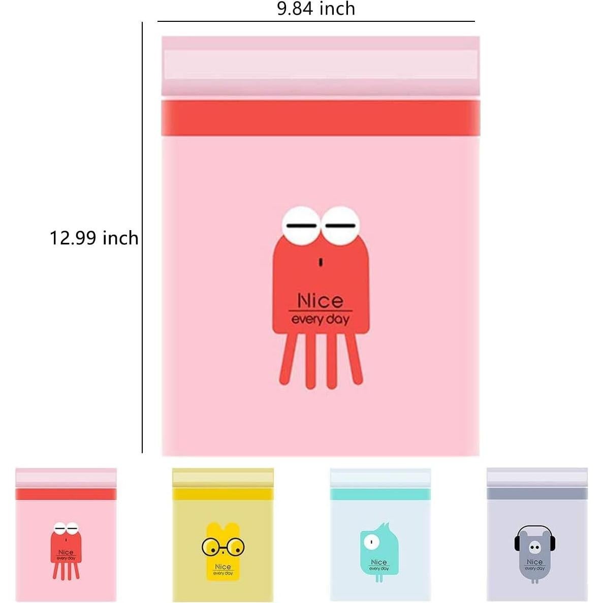 60 Bolsas de Basura Adhesivas RuGuo a Prueba de Fugas