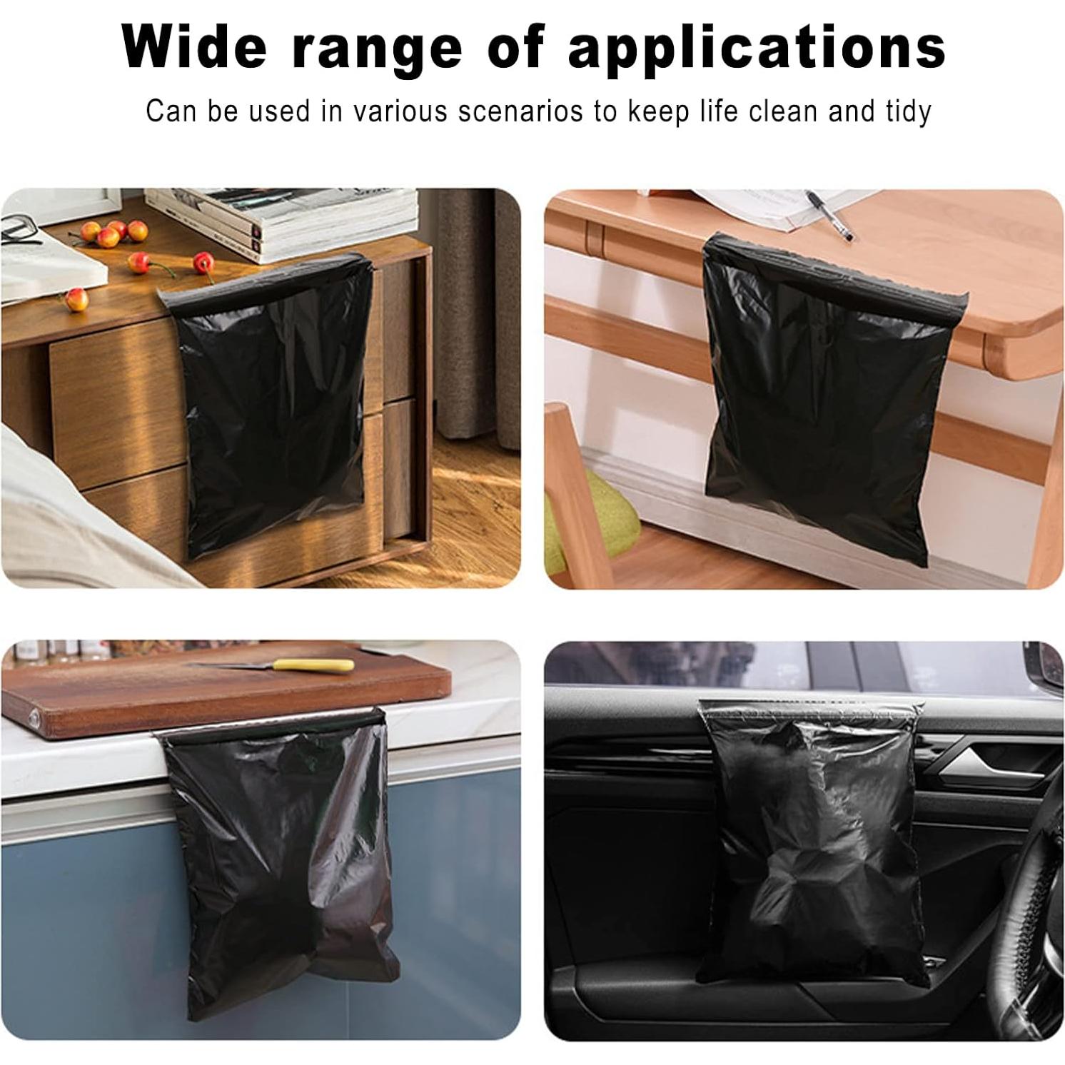 Paquete de 100 bolsas de basura autoadhesivas Klyuqoz 30.5x21.8cm