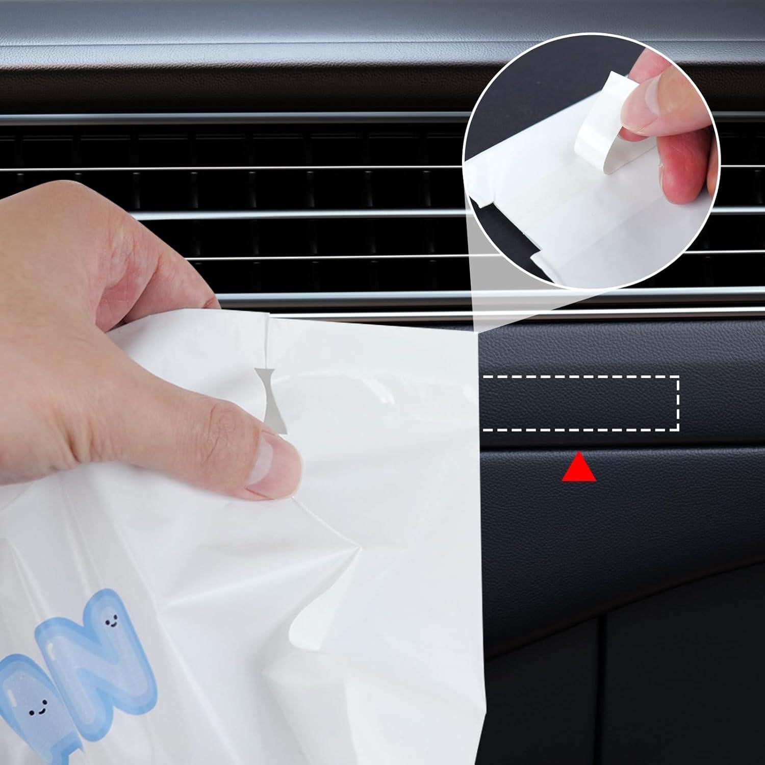 Bolsas de Basura Adhesivas para Autos Etenpo 60 PCS 25.7x19.3 cm