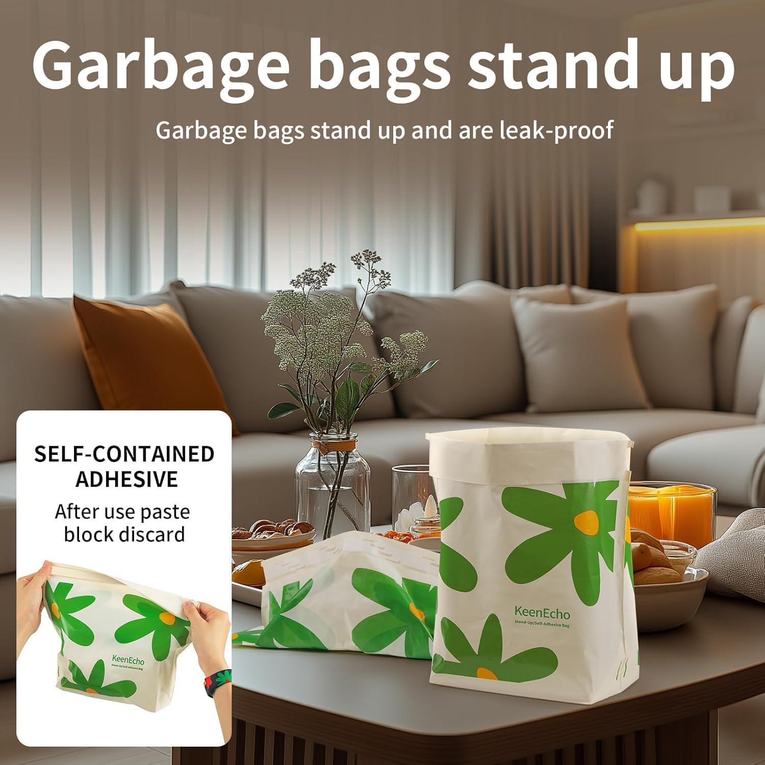 Bolsas de Basura Desechables KeenEcho 60 PCS 12x7.6x26.9 cm