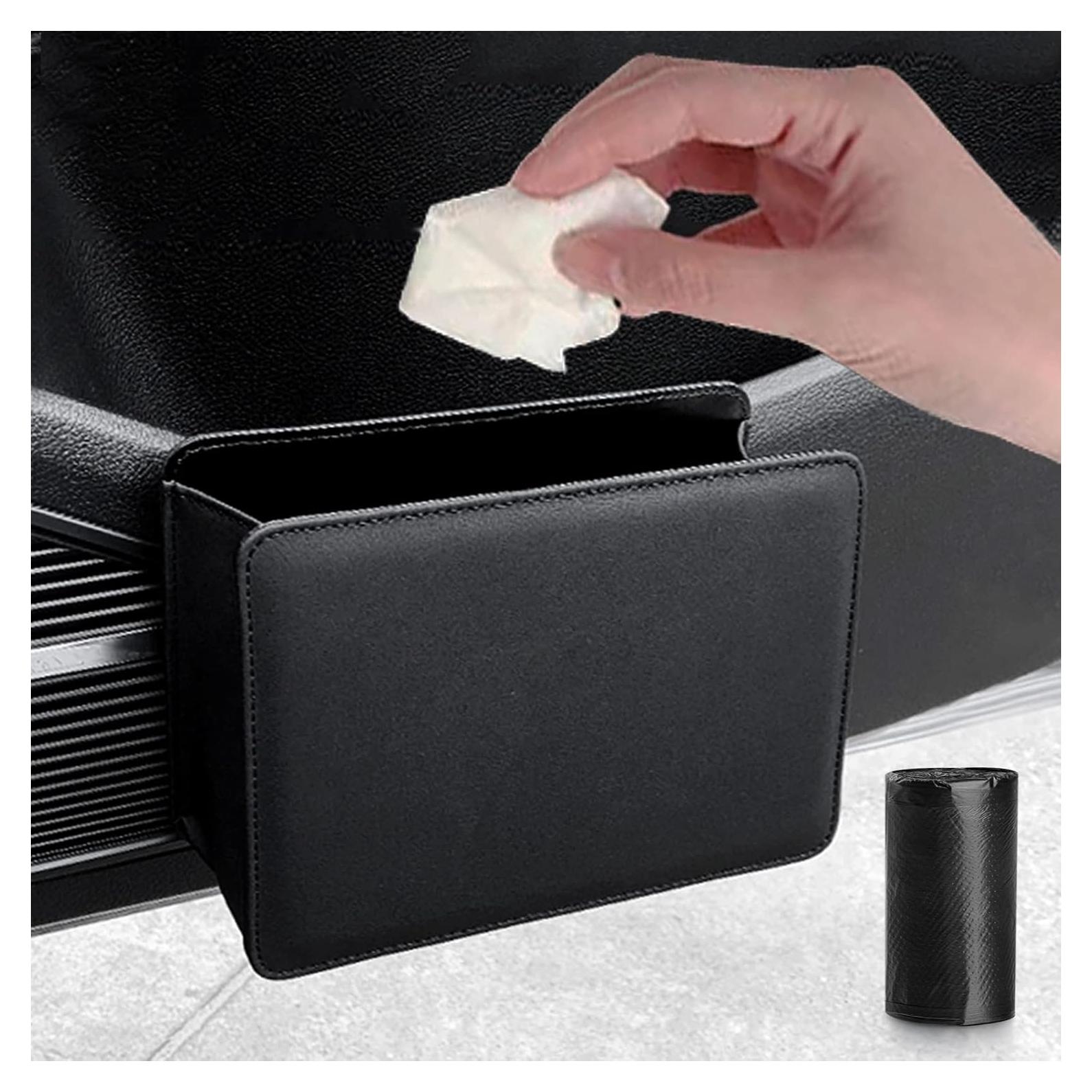 Bote de Basura para Auto Accmor Plegable Mini Negro