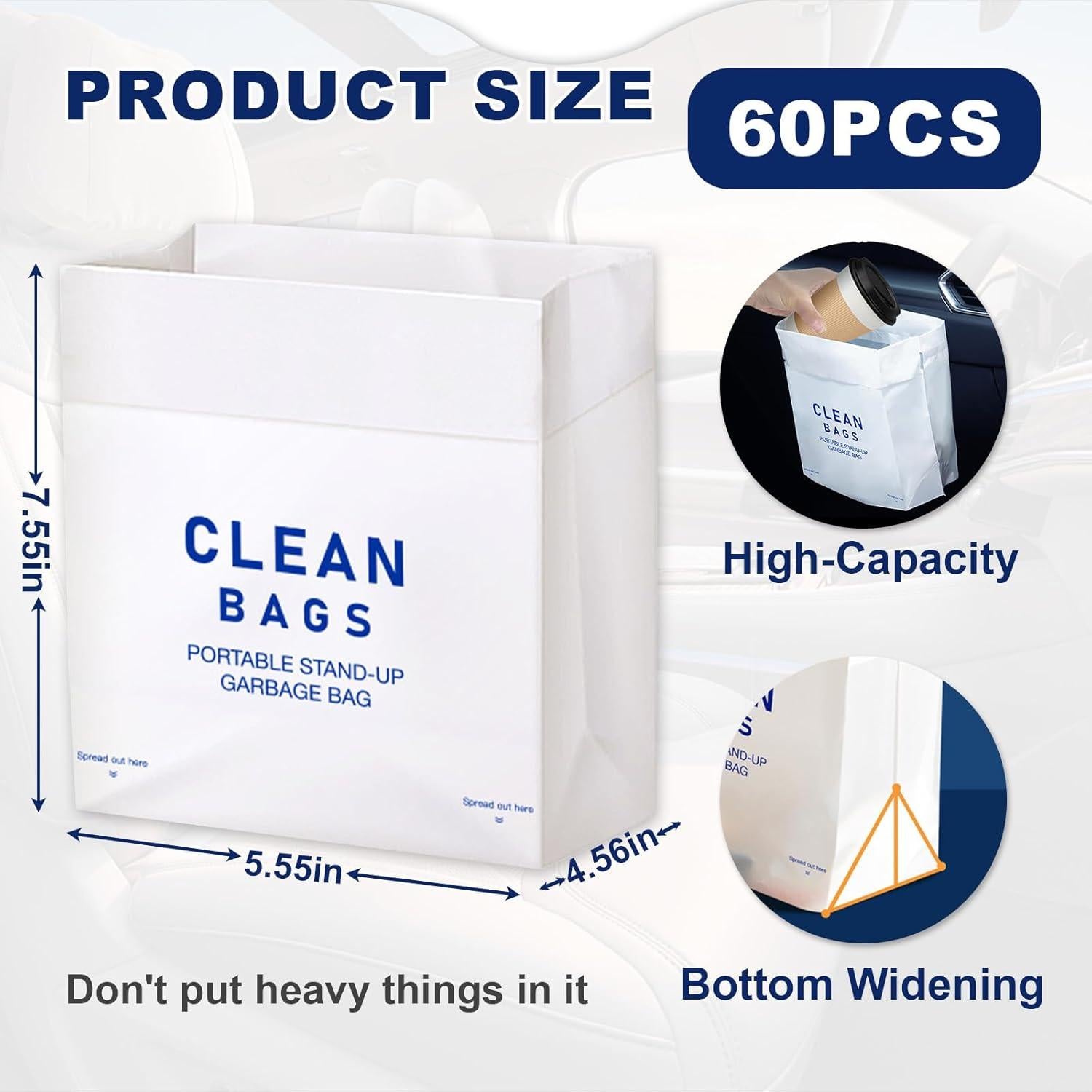 Bolsas de Basura Desechables NeverGarden 60 Unidades 30L