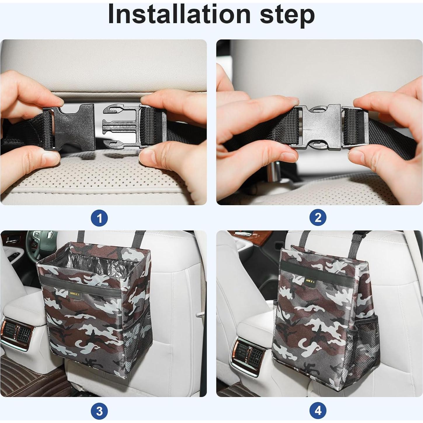 Basurero para Auto MEIDI Magnético Impermeable 100 Bolsas