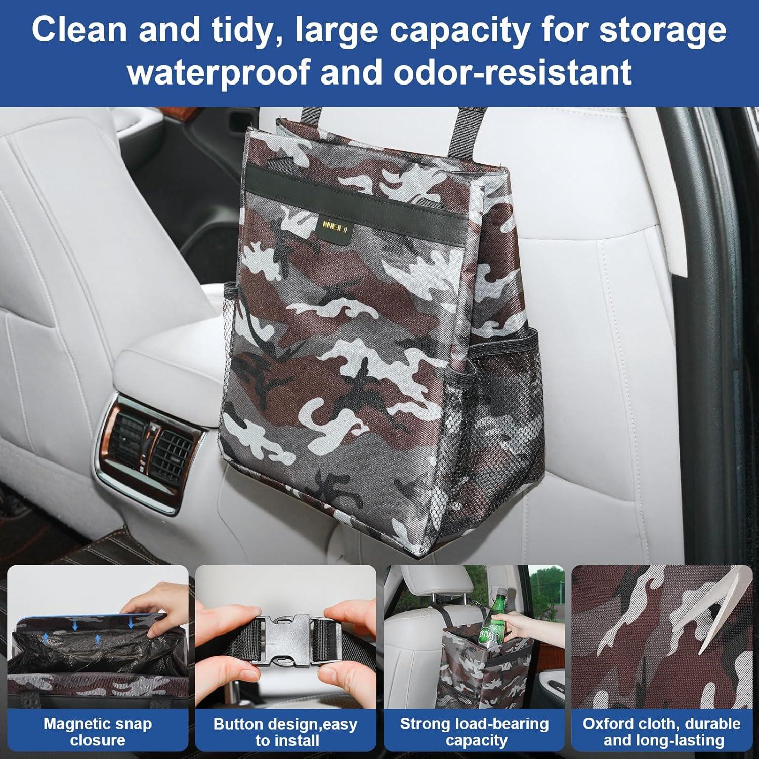 Basurero para Auto MEIDI Magnético Impermeable 100 Bolsas