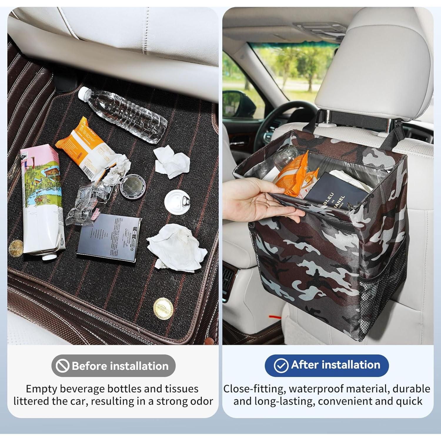 Basurero para Auto MEIDI Magnético Impermeable 100 Bolsas