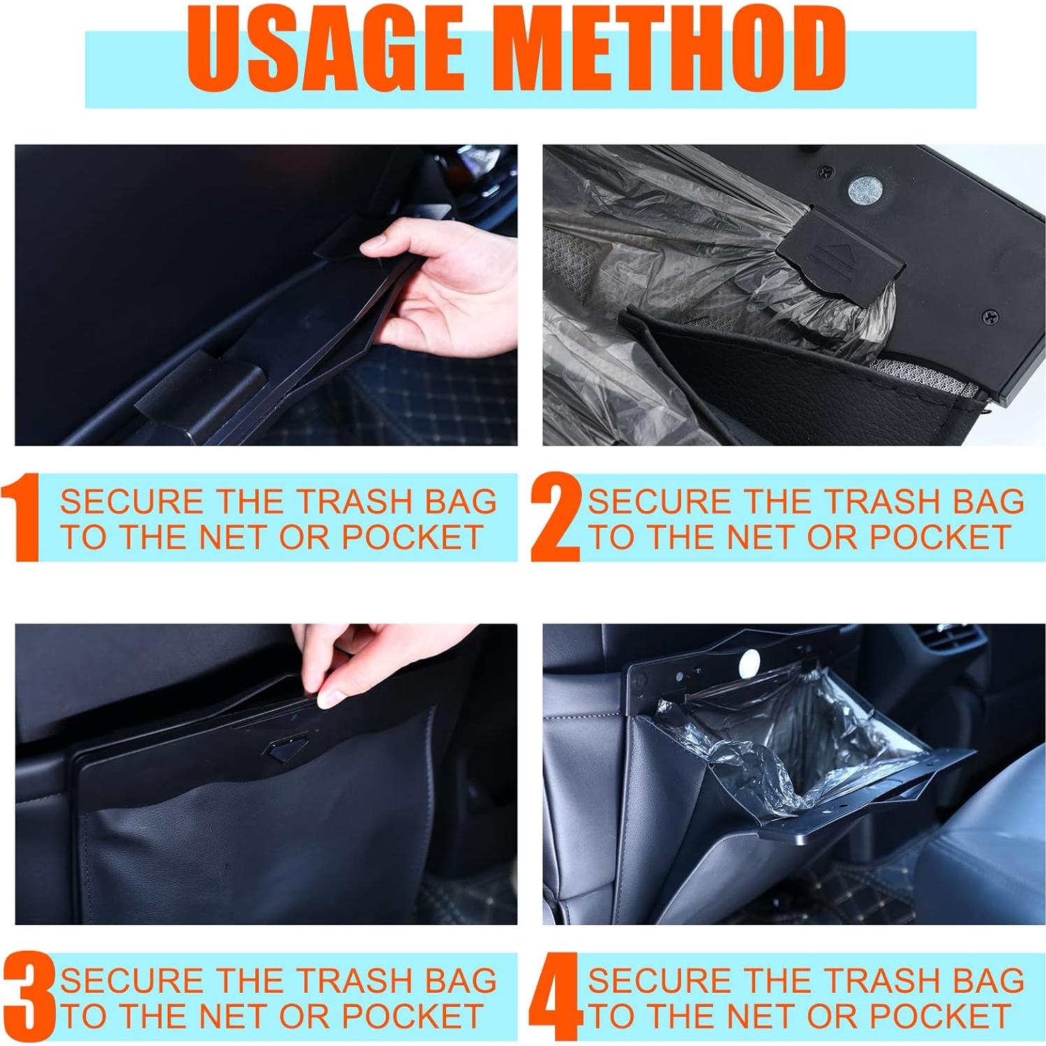 Basureros Inteligentes Fuutreo 2 Pcs LED Impermeables con 30 Bolsas