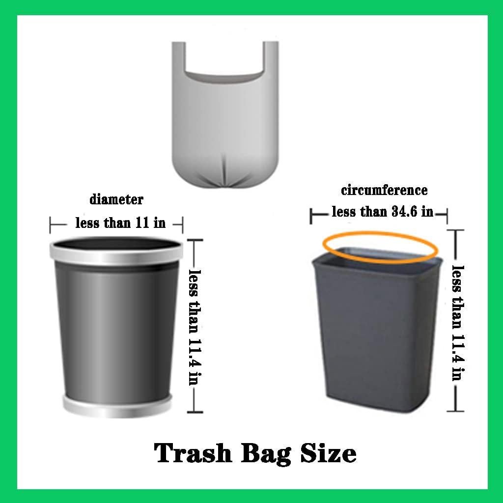 Bolsas de Basura Negras BAIYEUSO 4 Galones 100 Contador 46x60cm