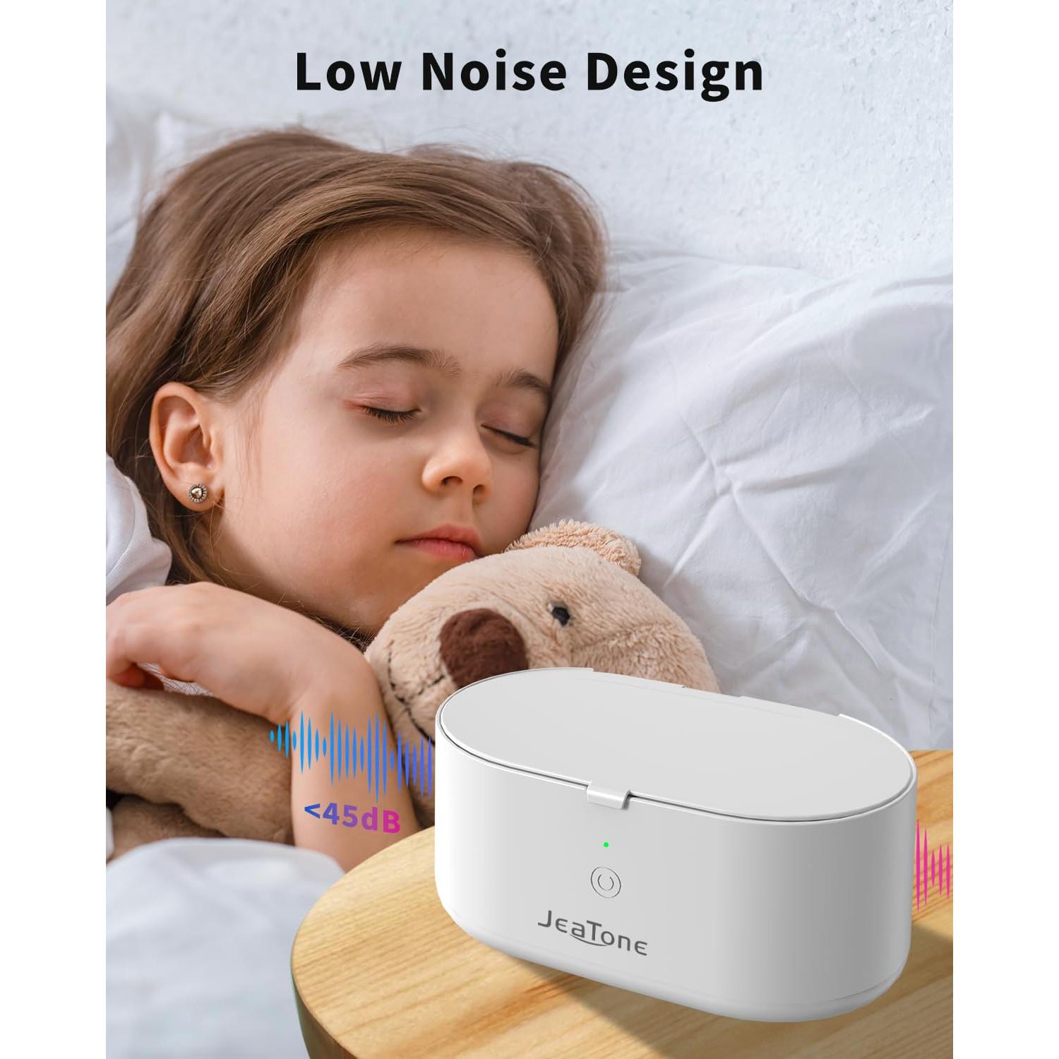 Limpiadora Ultrasónica de Joyas JeaTone 600ml 46kHz Acero Inoxidable