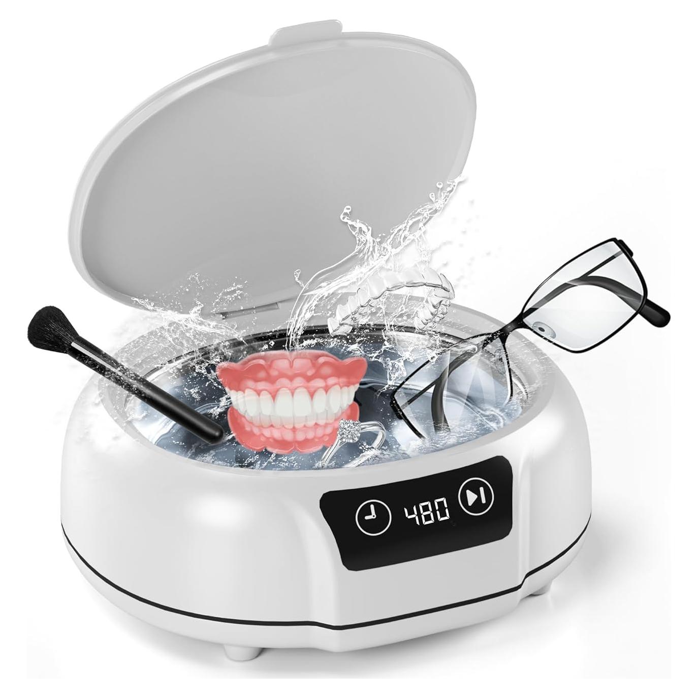 ROLWAY Limpiador Ultrasonido de Joyas 700ml 48kHz Digital