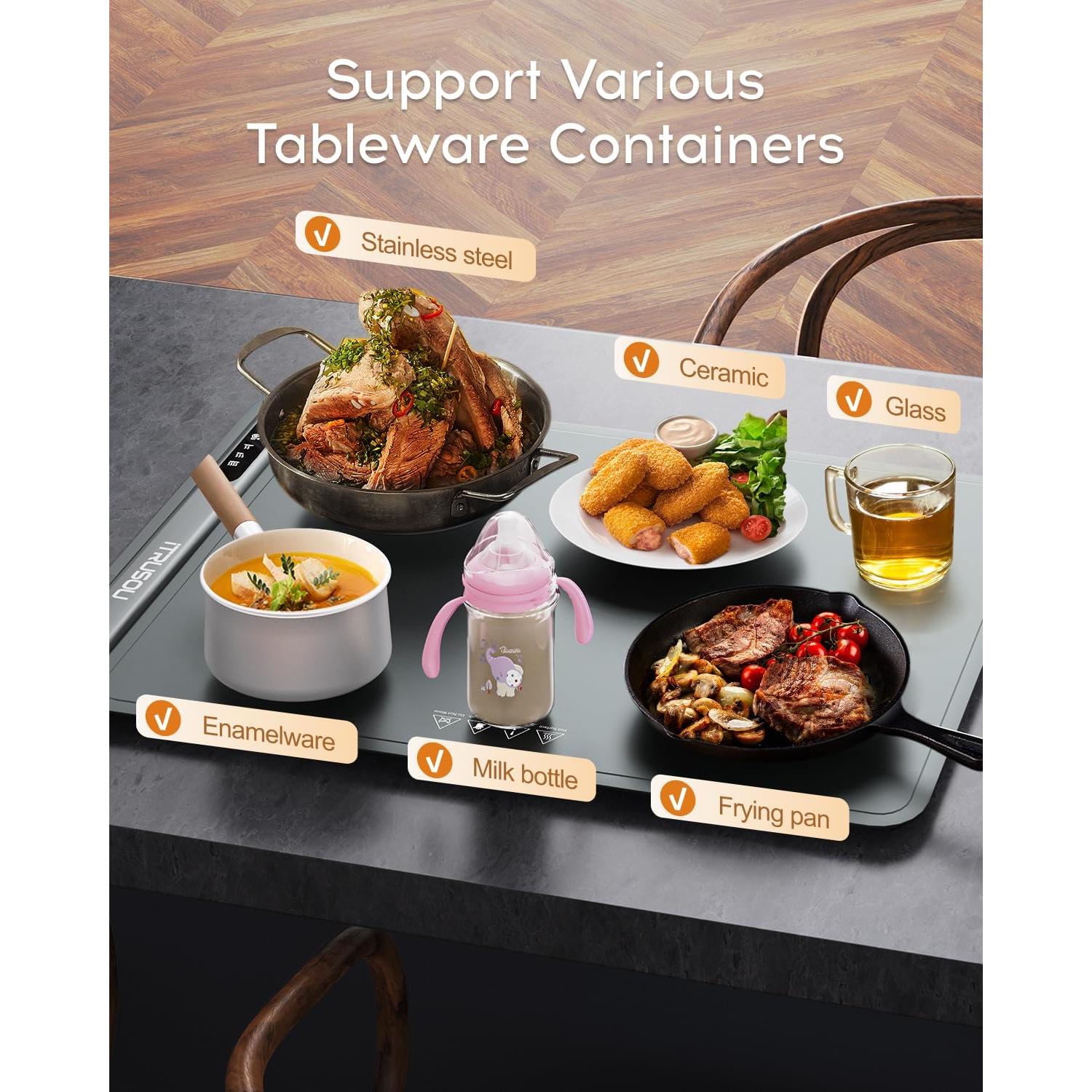 Bandeja Calentadora Eléctrica iTRUSOU BW601 - 250W, 3 Temperaturas