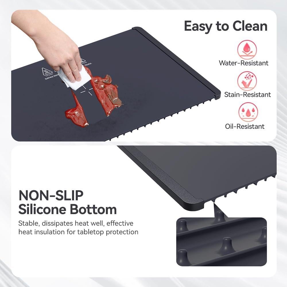 Bandeja Calentadora Eléctrica YUNRUO 300W Silicona Plegable