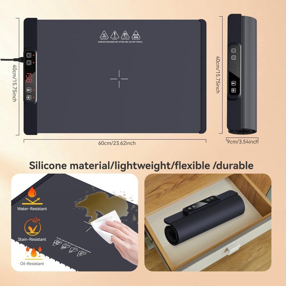 Alfombrilla Calentadora Eléctrica ZEXIYP 300W Plegable 5 Temperaturas