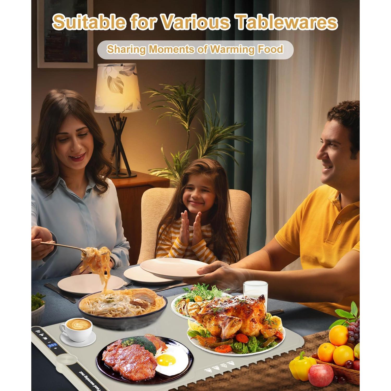 Bandeja Calentadora Eléctrica SNIFITAR 120°C 9 Niveles Temperatura