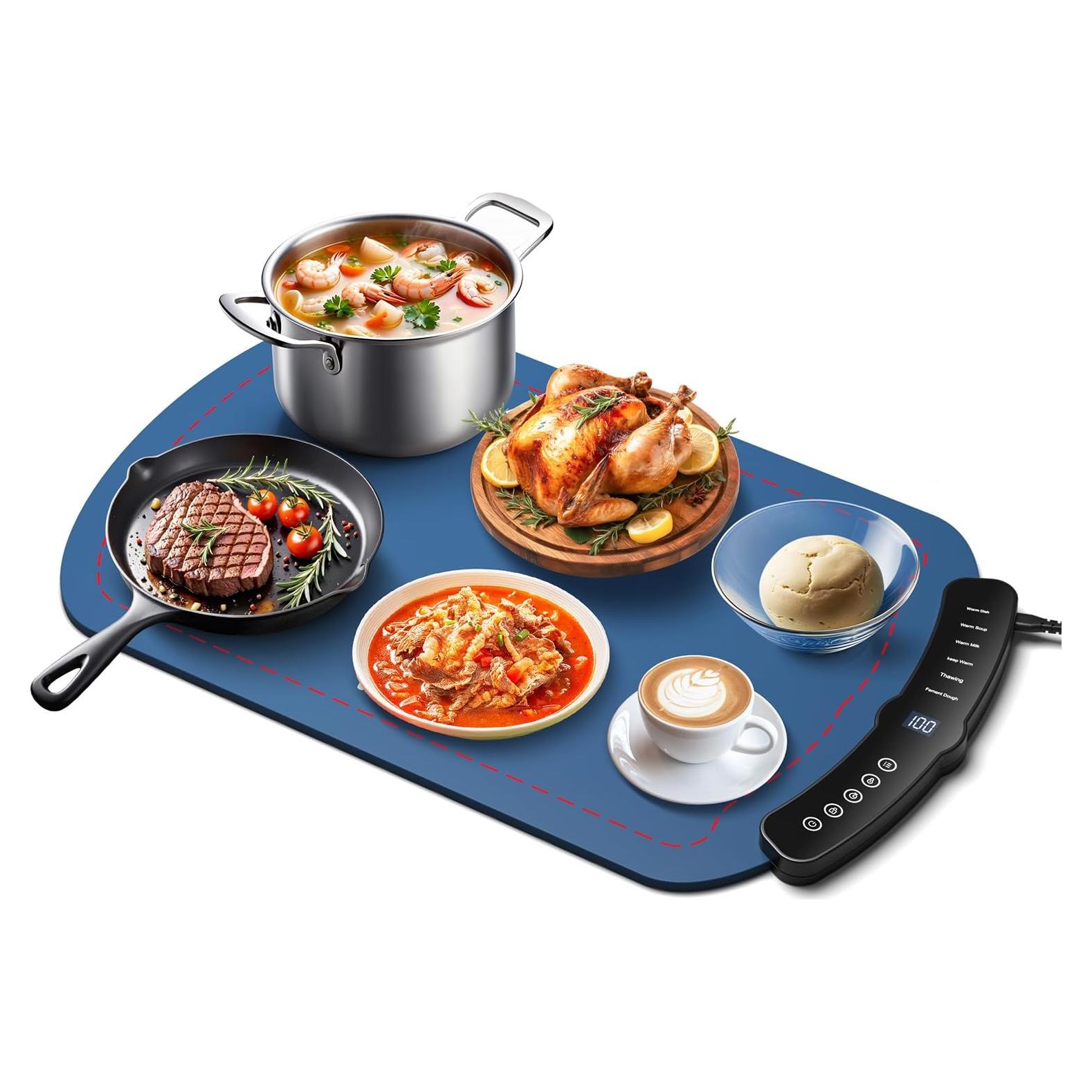 Alfombrilla Calentadora de Comida Taseven 63x39cm 7 Niveles