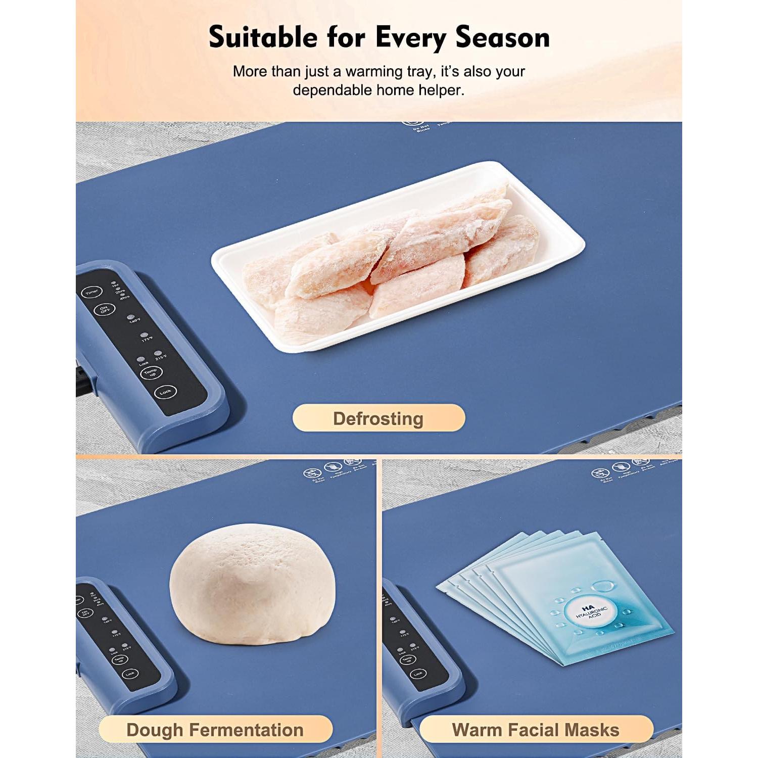 Bandeja Calentadora Eléctrica Owenri XL 61x38cm Silicona