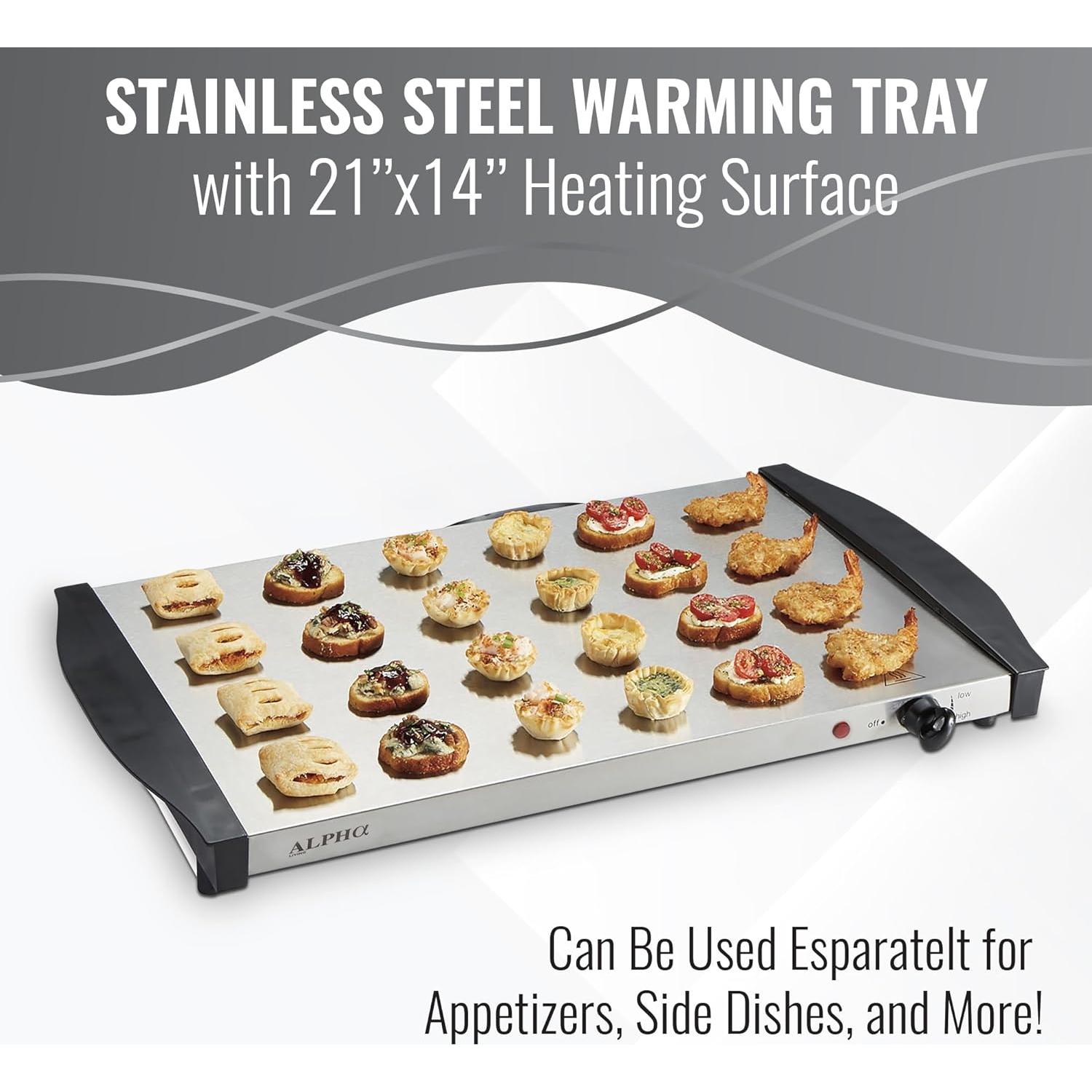 Calentador de Comida Eléctrico Alpha Living 3 Bandejas 2.5QT