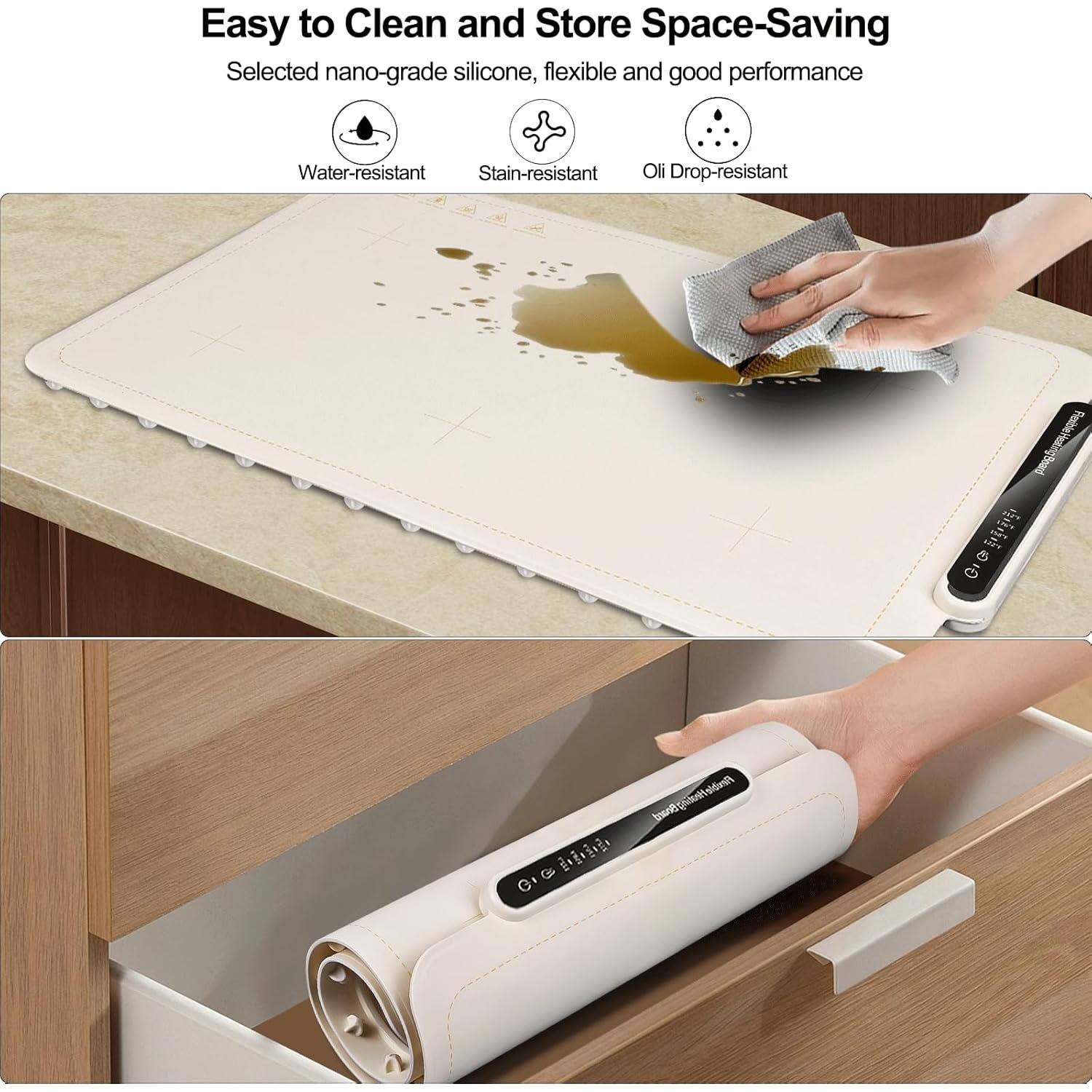 Alfombrilla Calentadora de Comida Qimh 250W 63x37cm Beige