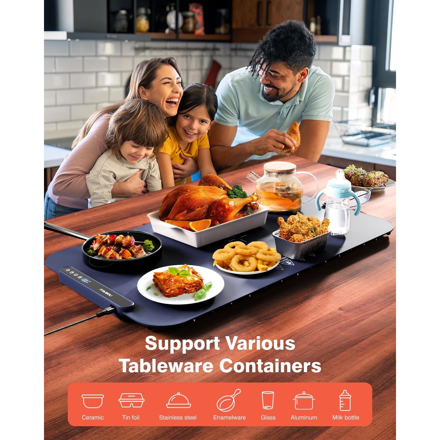 Alfombrilla Calentadora Eléctrica iTRUSOU 70x40cm 250W 7 Temperaturas