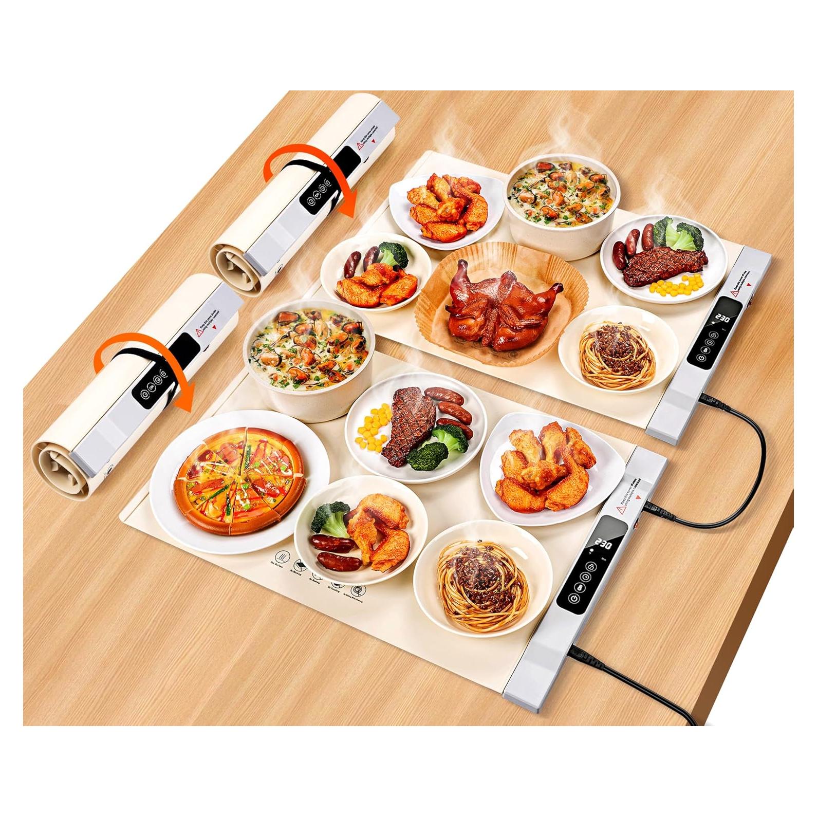 Alfombrilla Calentadora de Comida Gracenal 2 Piezas 7 Temperaturas