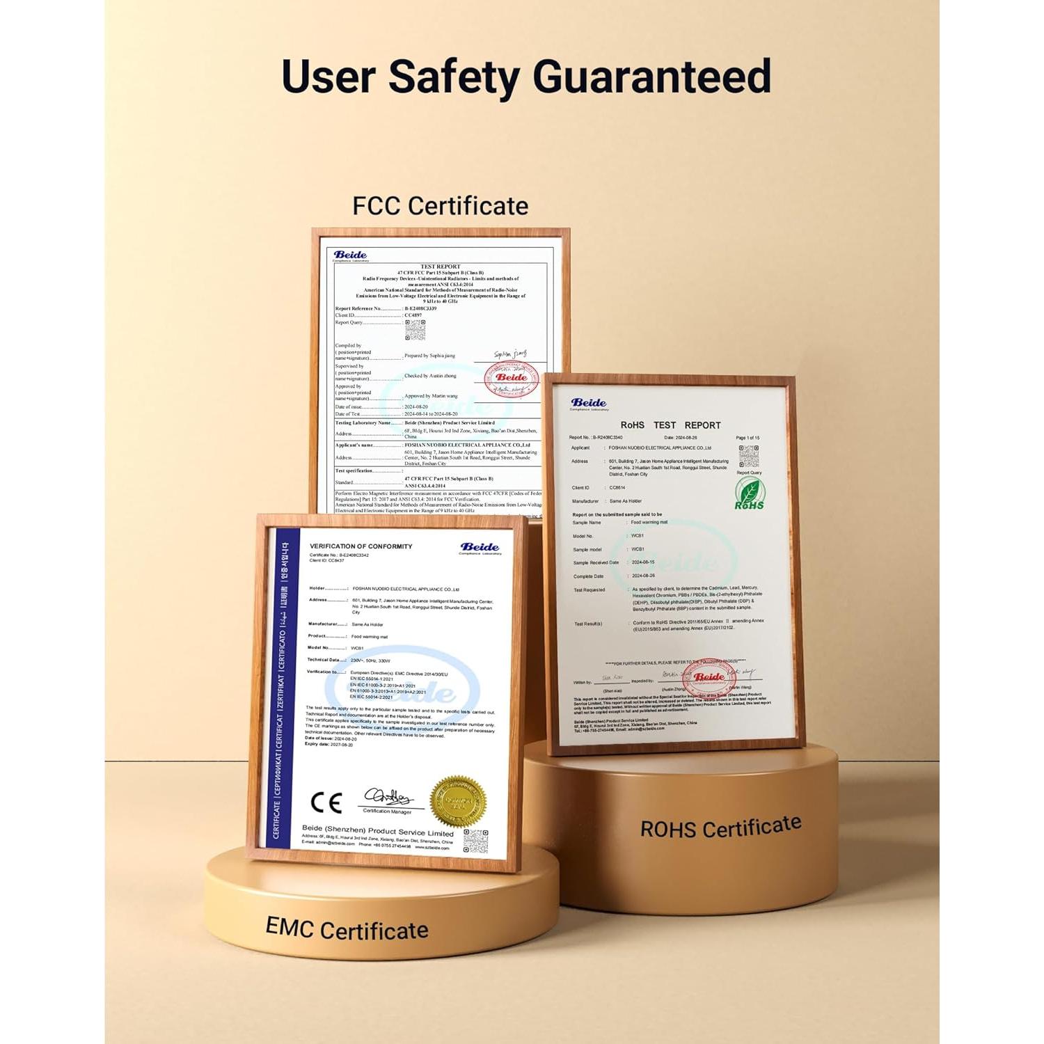 Alfombrilla Calentadora de Comida Gracenal 2 Piezas 7 Temperaturas