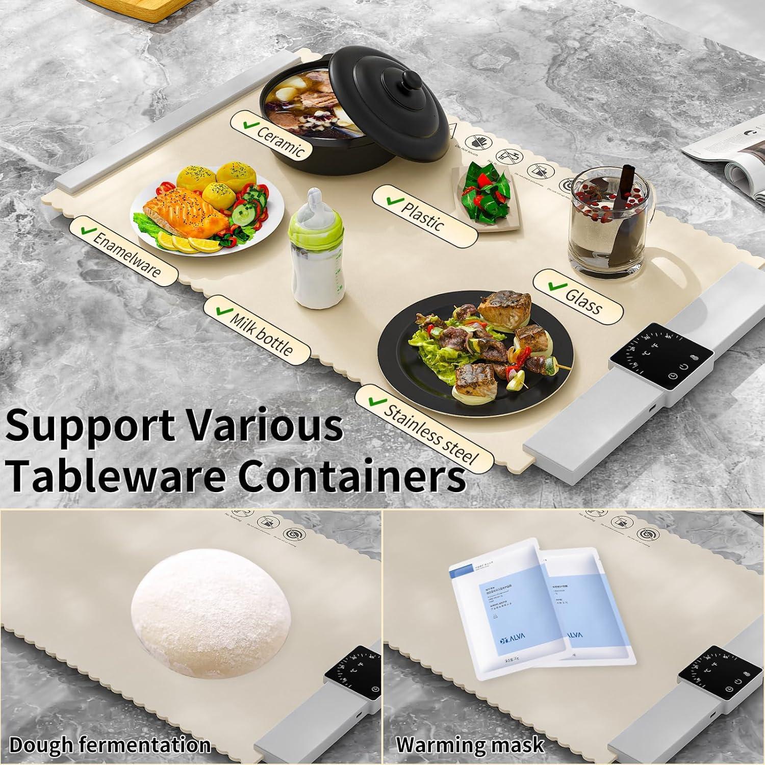 Alfombrilla Calentadora Eléctrica 25.5x13.5cm Silicona Premium