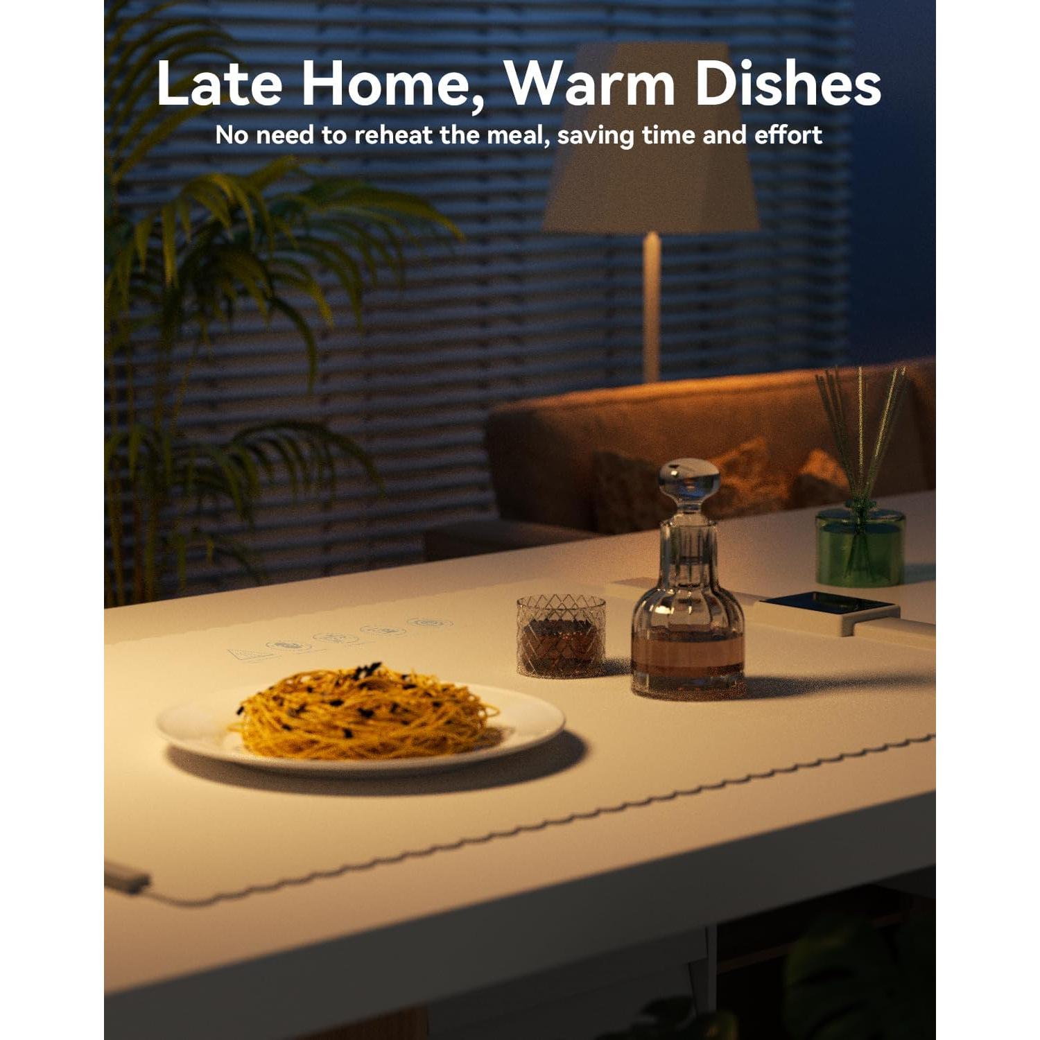 Alfombrilla Calentadora de Comida BRAVESTONE 61x40cm 5 Niveles