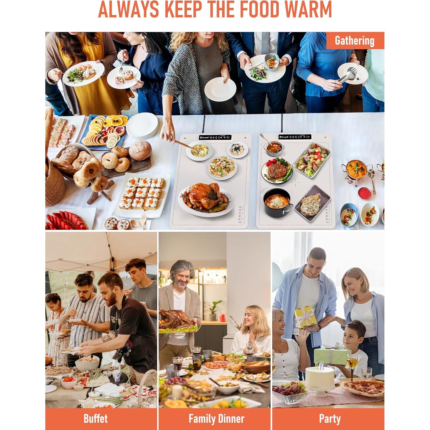 Alfombrilla Eléctrica Calentadora Fousixdi 1.9kg 4 Niveles