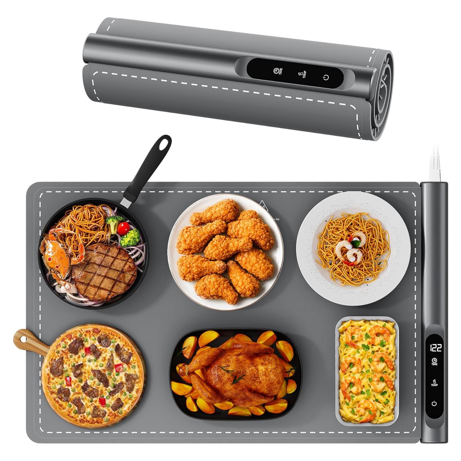 Alfombrilla Calentadora de Comida Newise 500W Gris 58.42x38.10cm