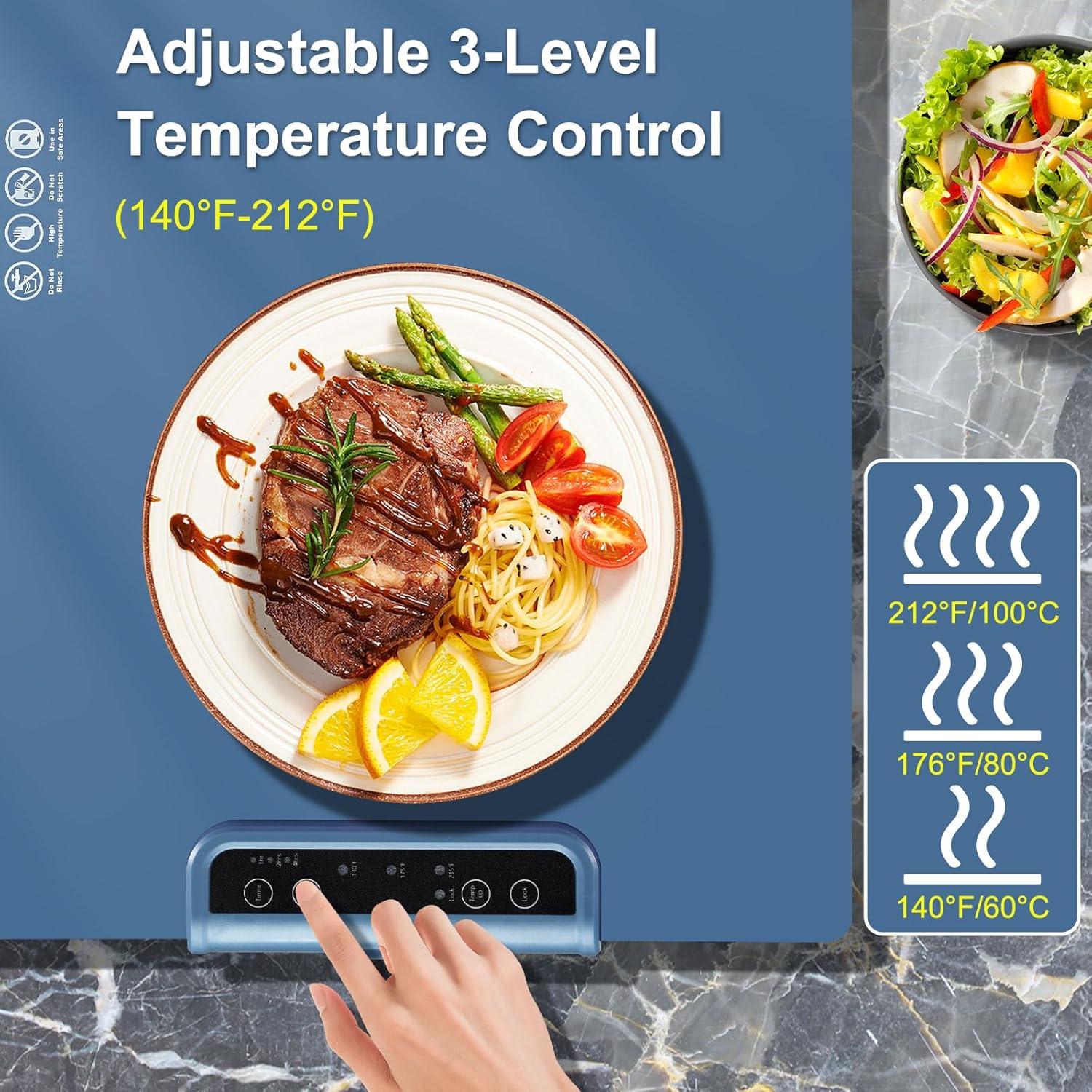 Alfombrilla Calentadora Eléctrica QUEENLINK Azul 60-100°C