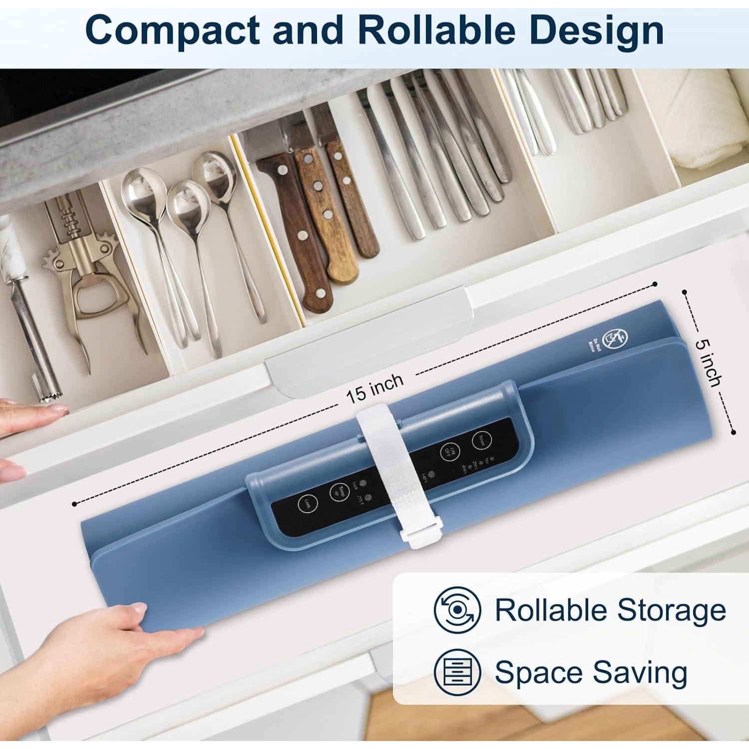 Alfombrilla Calentadora Eléctrica QUEENLINK Azul 60-100°C