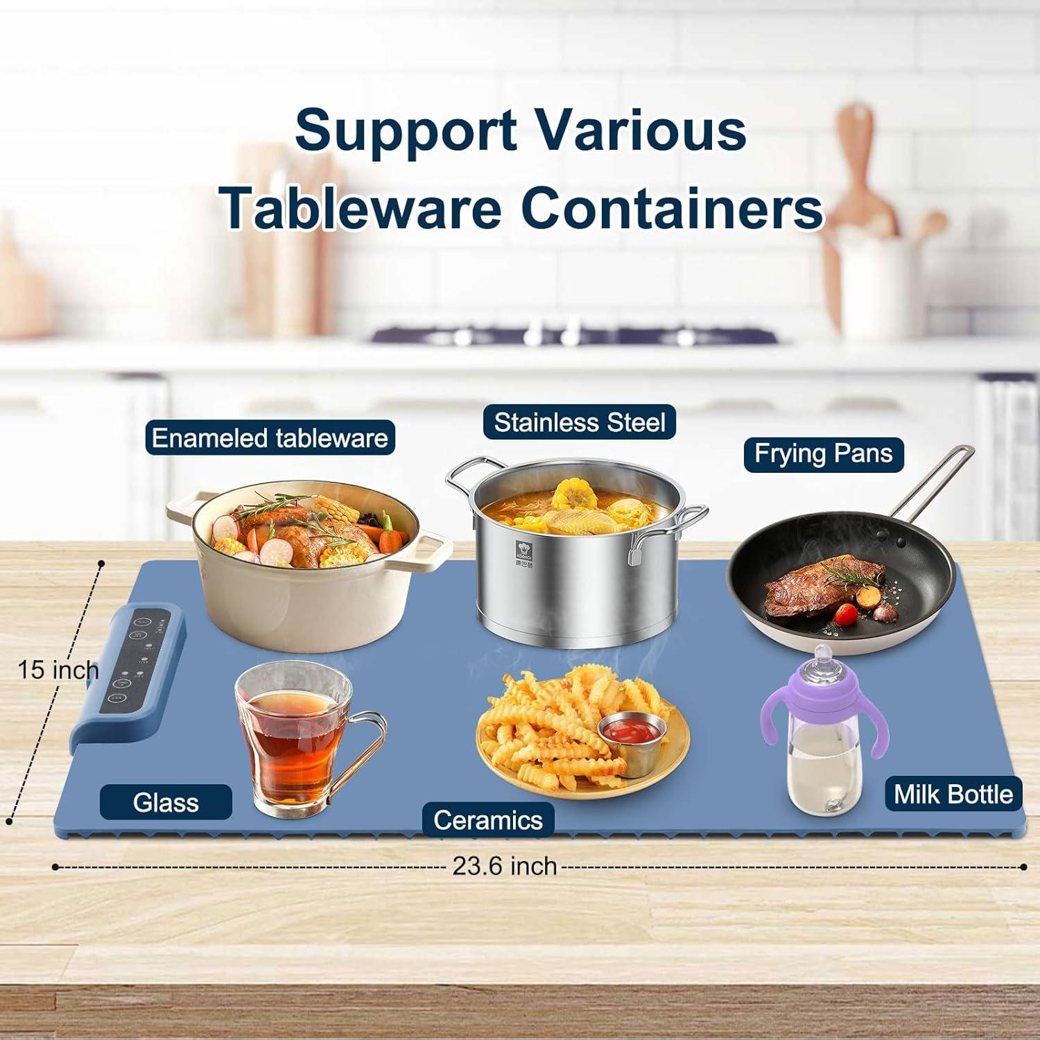 Alfombrilla Calentadora Eléctrica QUEENLINK Azul 60-100°C