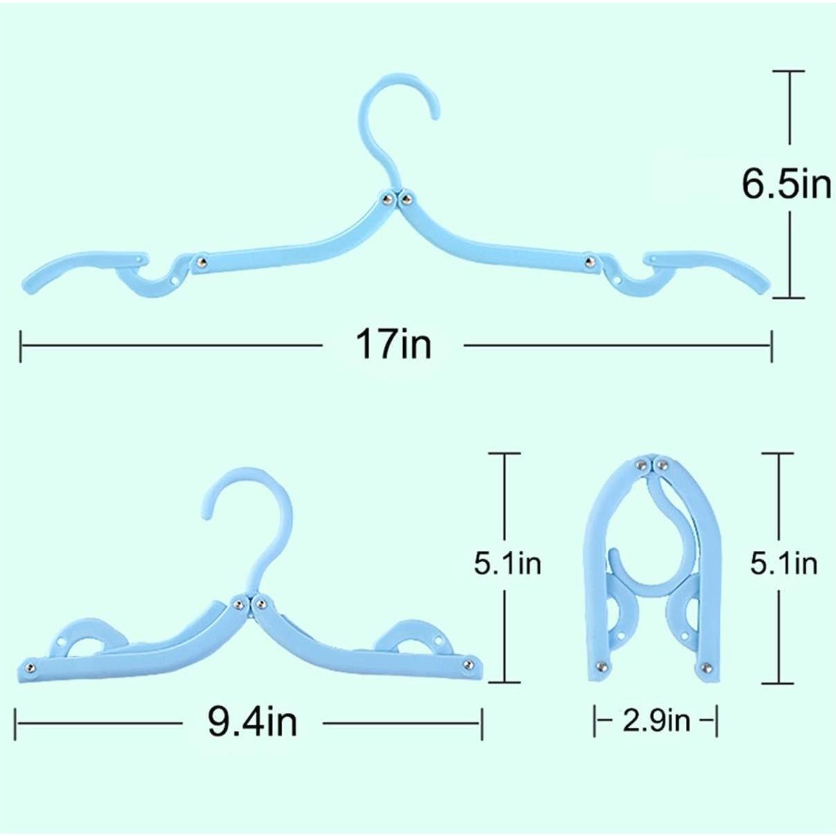 Perchas Plegables Antideslizantes EAVOQLB - 10 Piezas