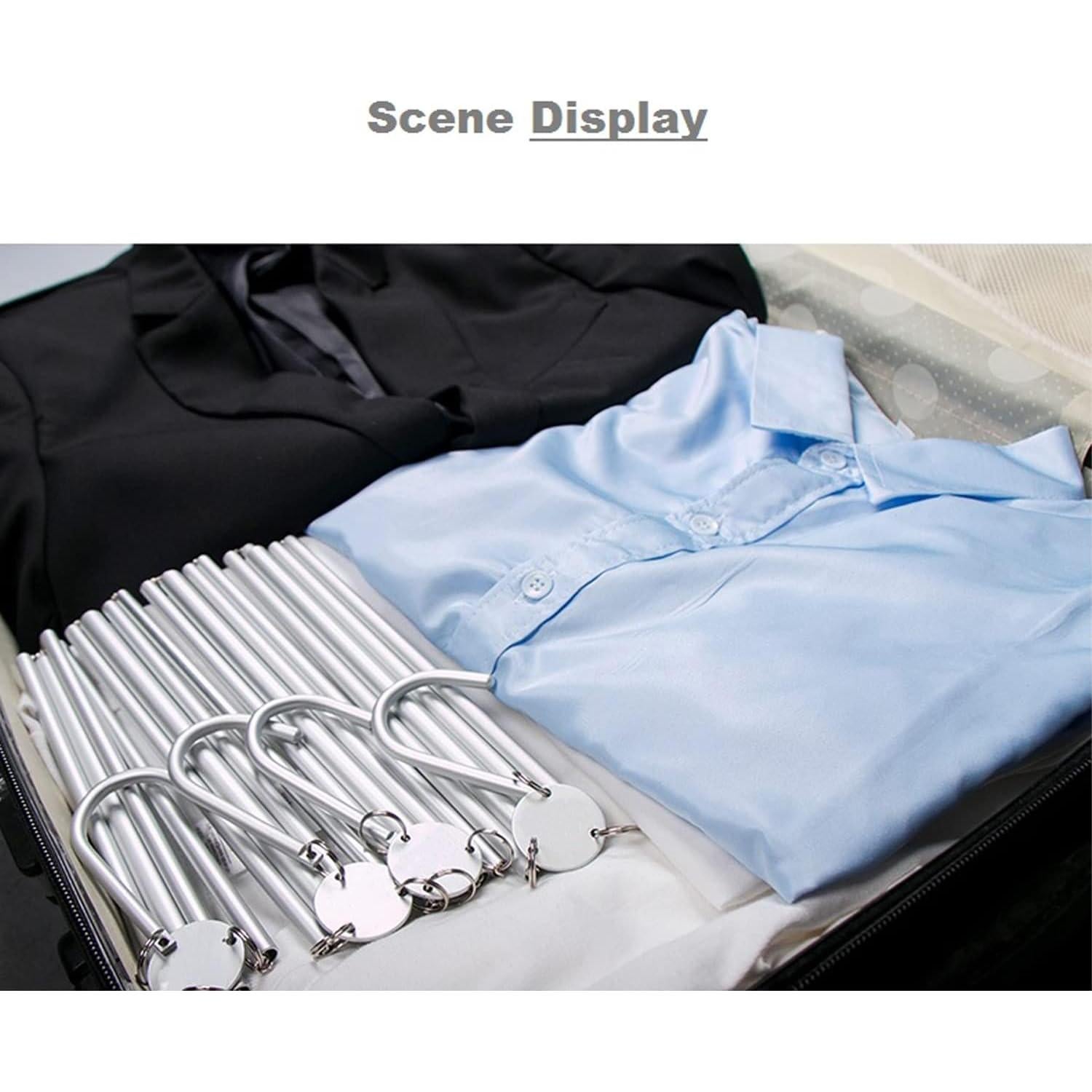 Perchas Plegables de Aluminio Betterall - 3 Unidades Plata