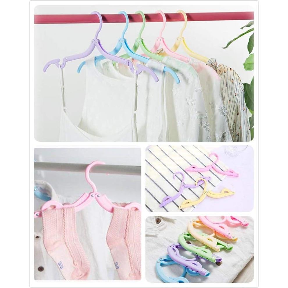 10 Perchas Plegables CADEVED - Viaje, Ahorra Espacio, Antideslizantes