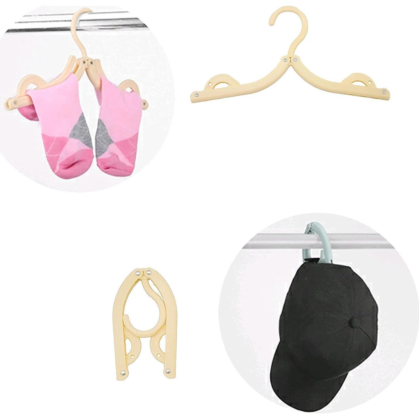 Perchas Plegables Antideslizantes RZJZGZ - Juego de 12 Unidades