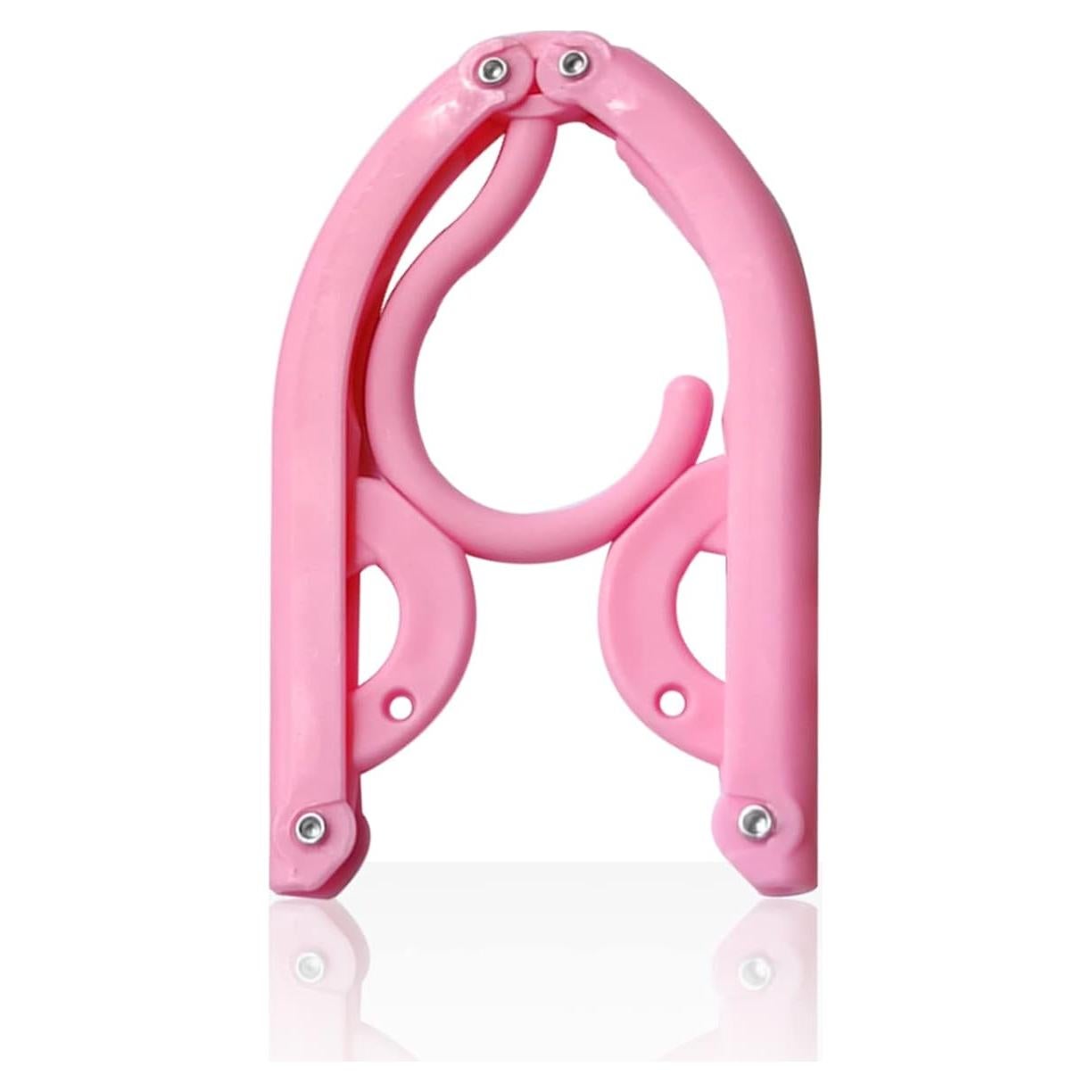 11 Perchas de Viaje Plegables BWXXXR Rosa para Ropa