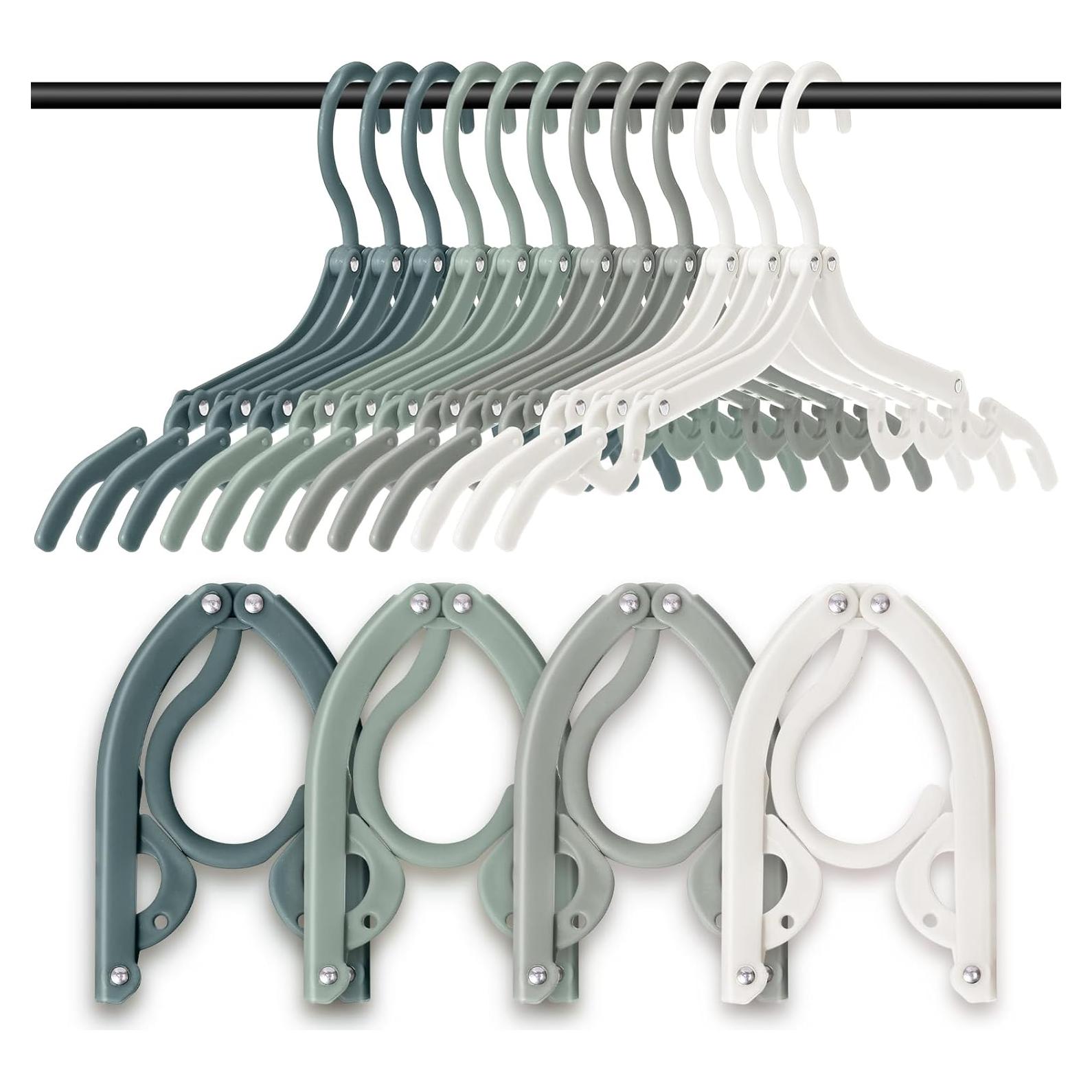 12 Perchas Plegables de Viaje Teenyyou Antideslizantes