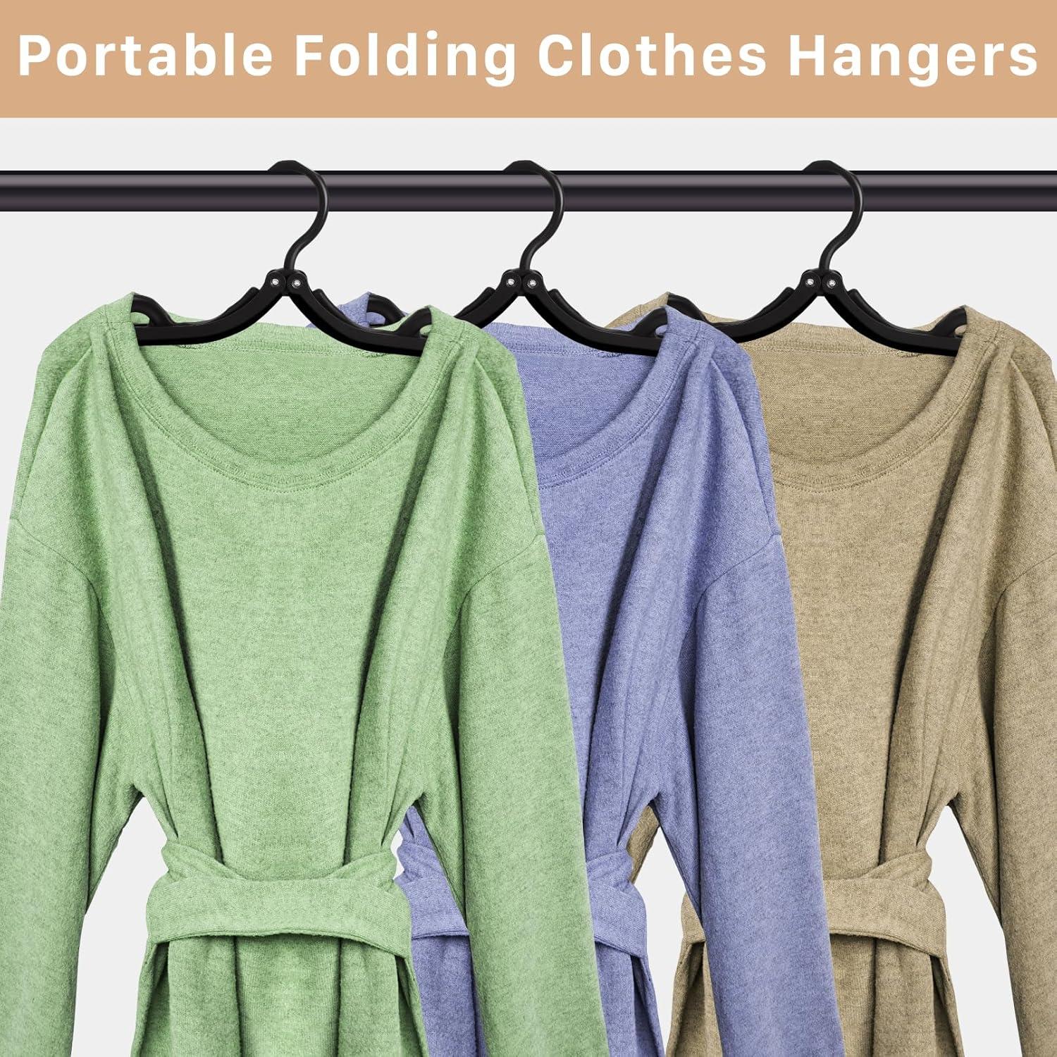 24 Perchas de Viaje Plegables CLRBEATTY Antideslizantes