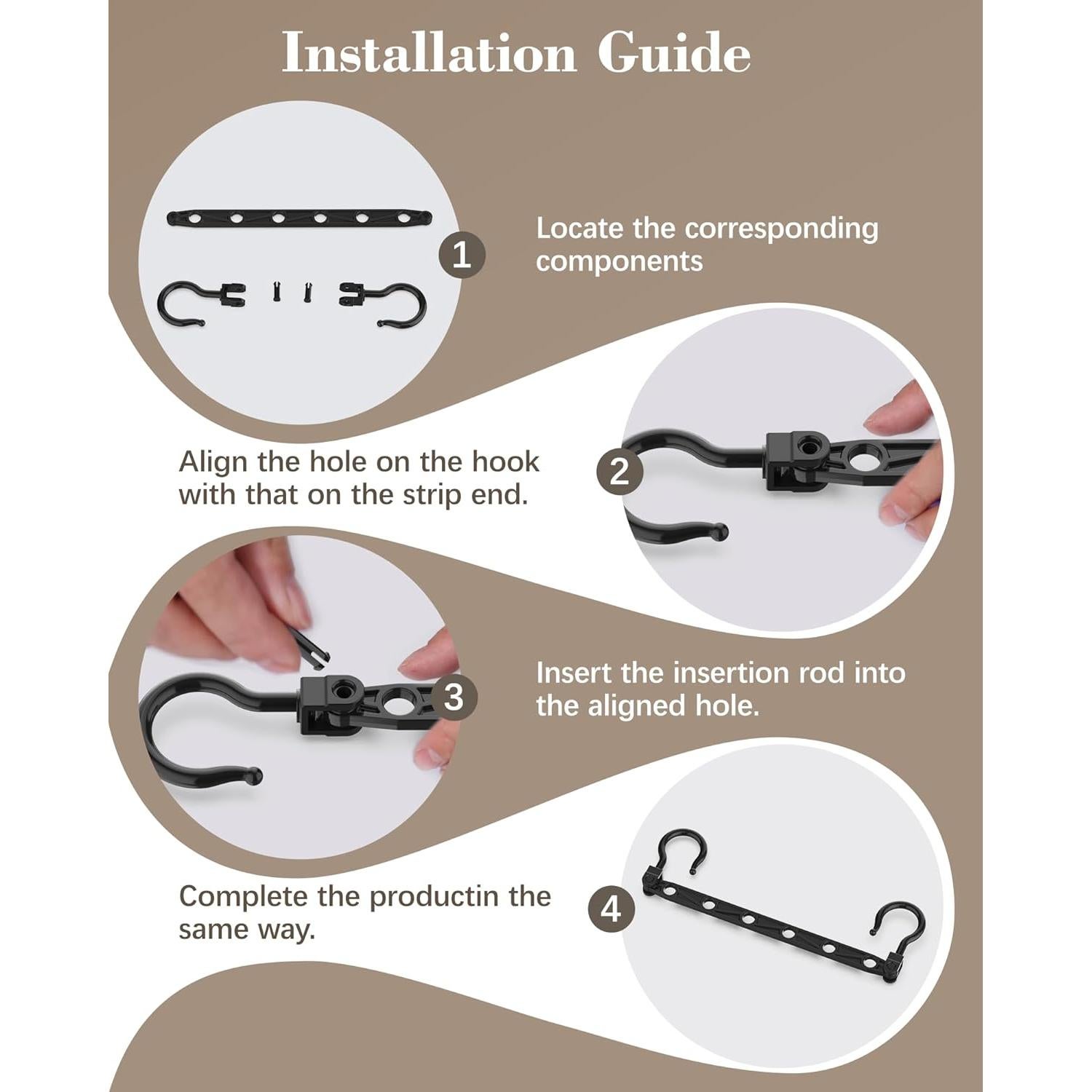 Perchas colapsables Latoxcaa, 8 piezas, ahorro de espacio