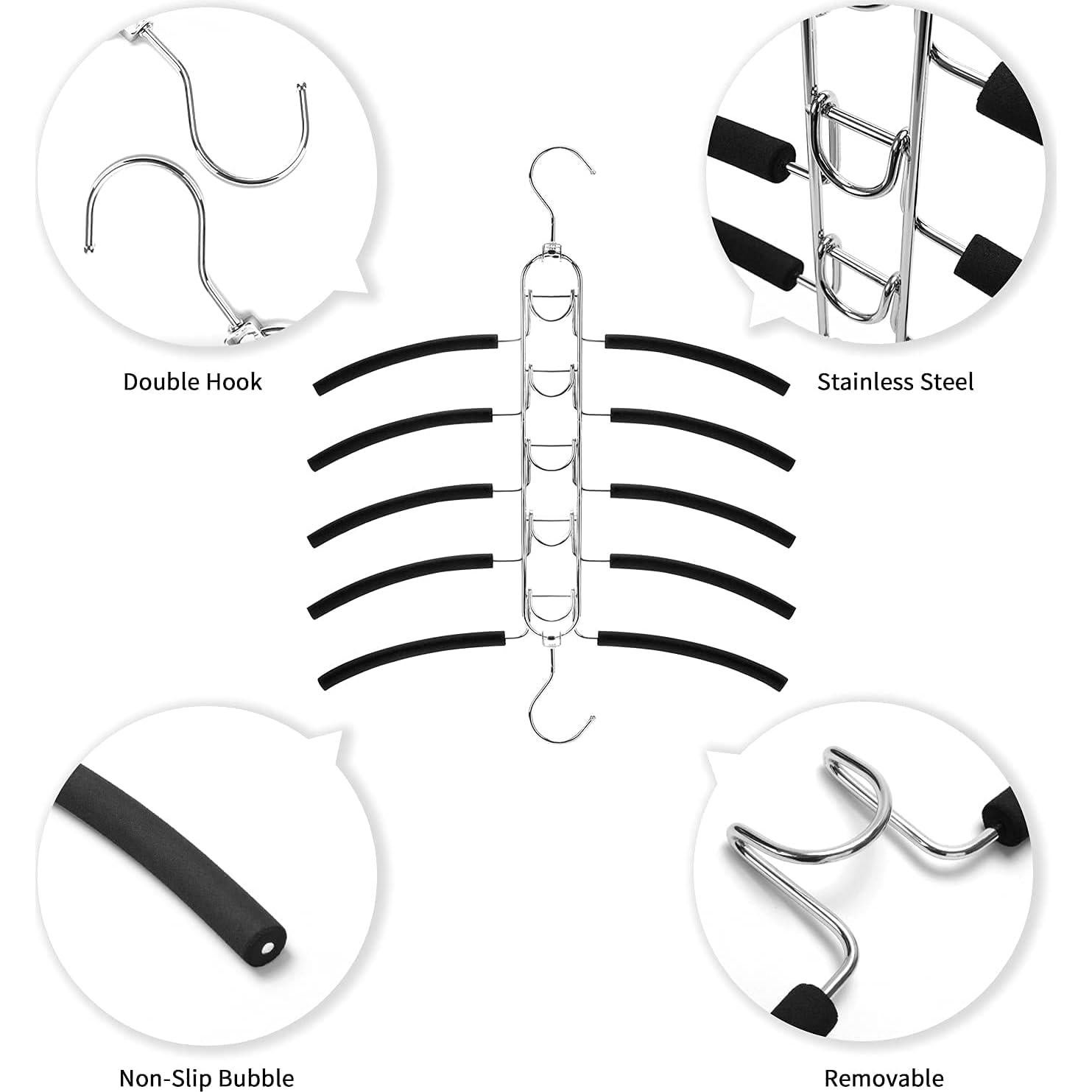 Perchas Antideslizantes Nature Smile 5 en 1 Metal 41.1x48cm