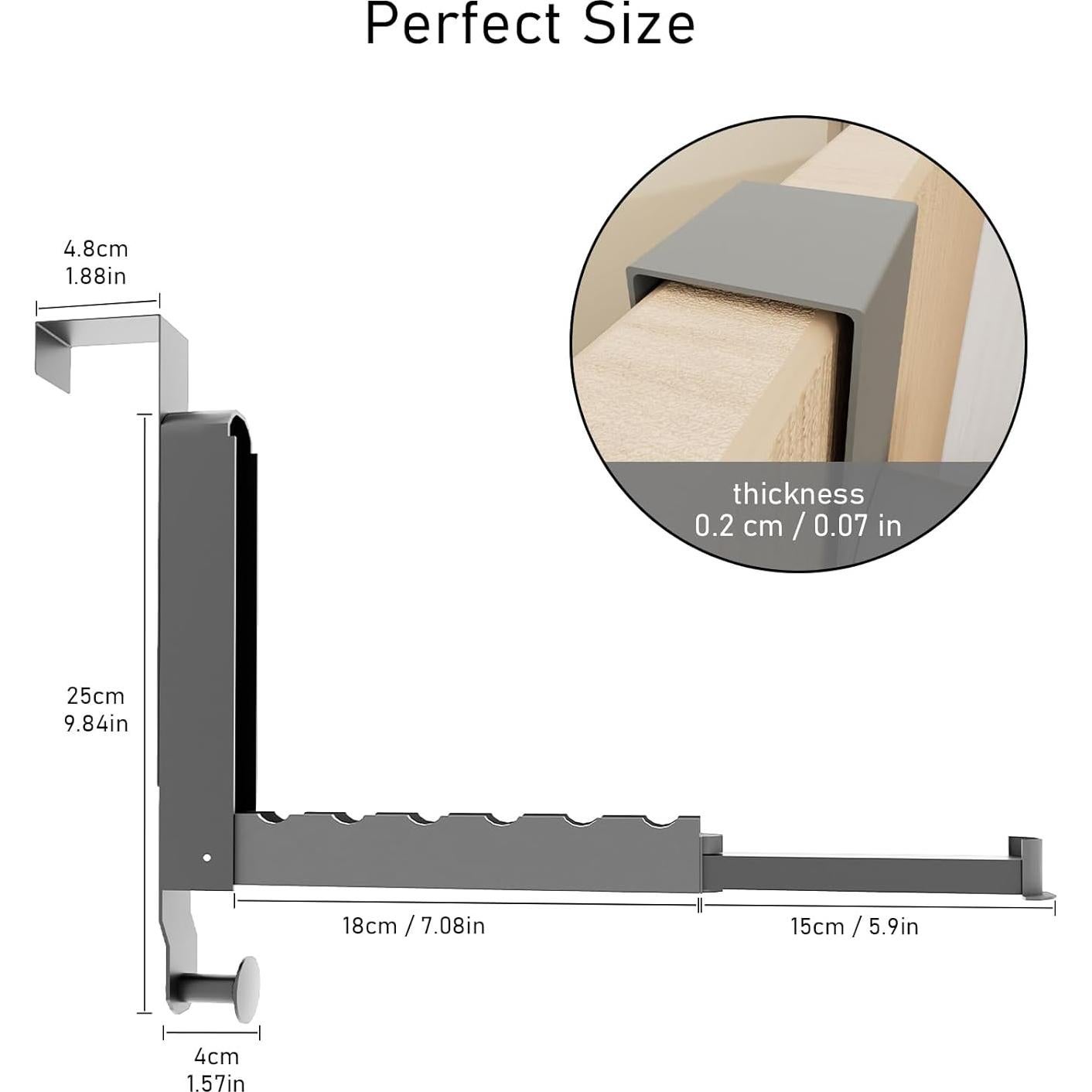 Estante de Secado Plegable Goffing Gris Espacial 1 Paquete