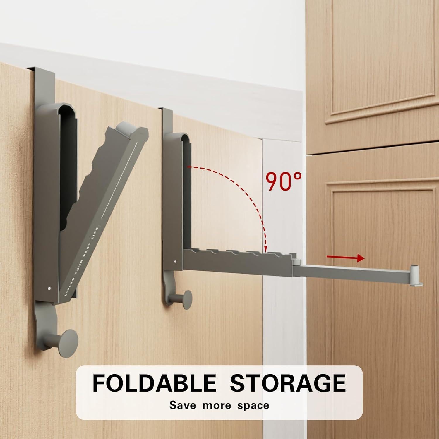 Estante de Secado Plegable Goffing Gris Espacial 1 Paquete