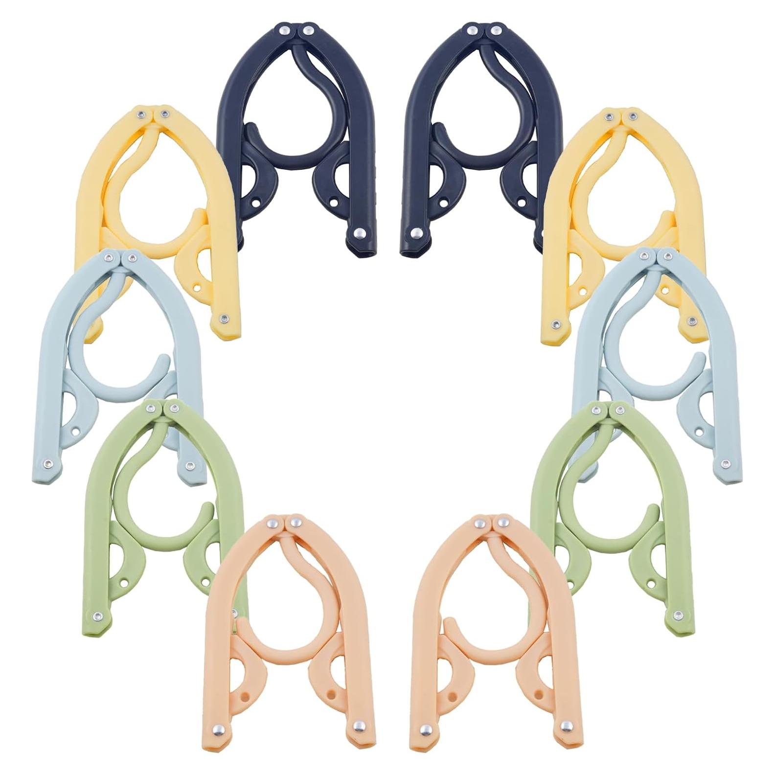 Perchas de Viaje Plegables WaWacomp 10 Pcs Compactas