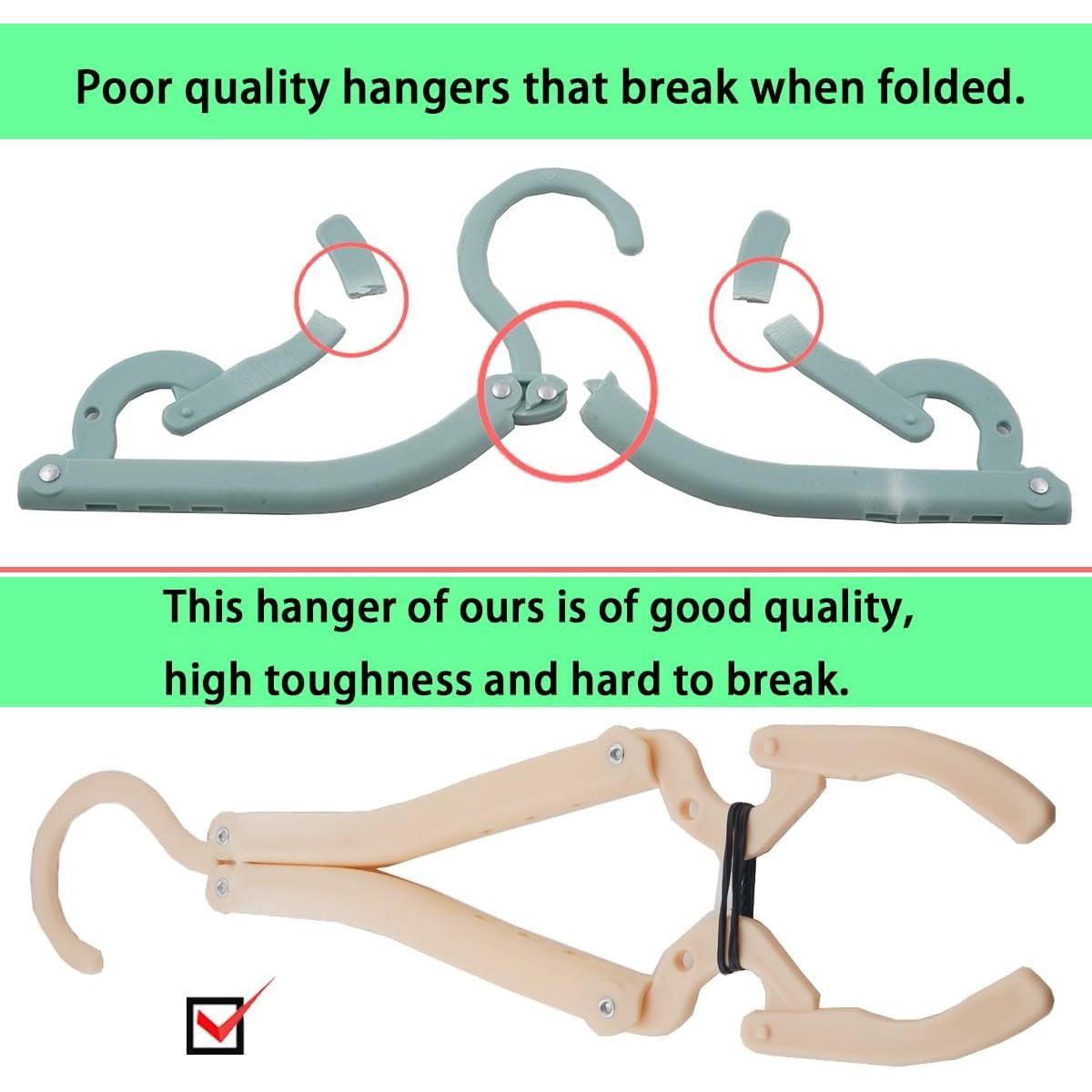 Perchas de Viaje Plegables WaWacomp 10 Pcs Compactas