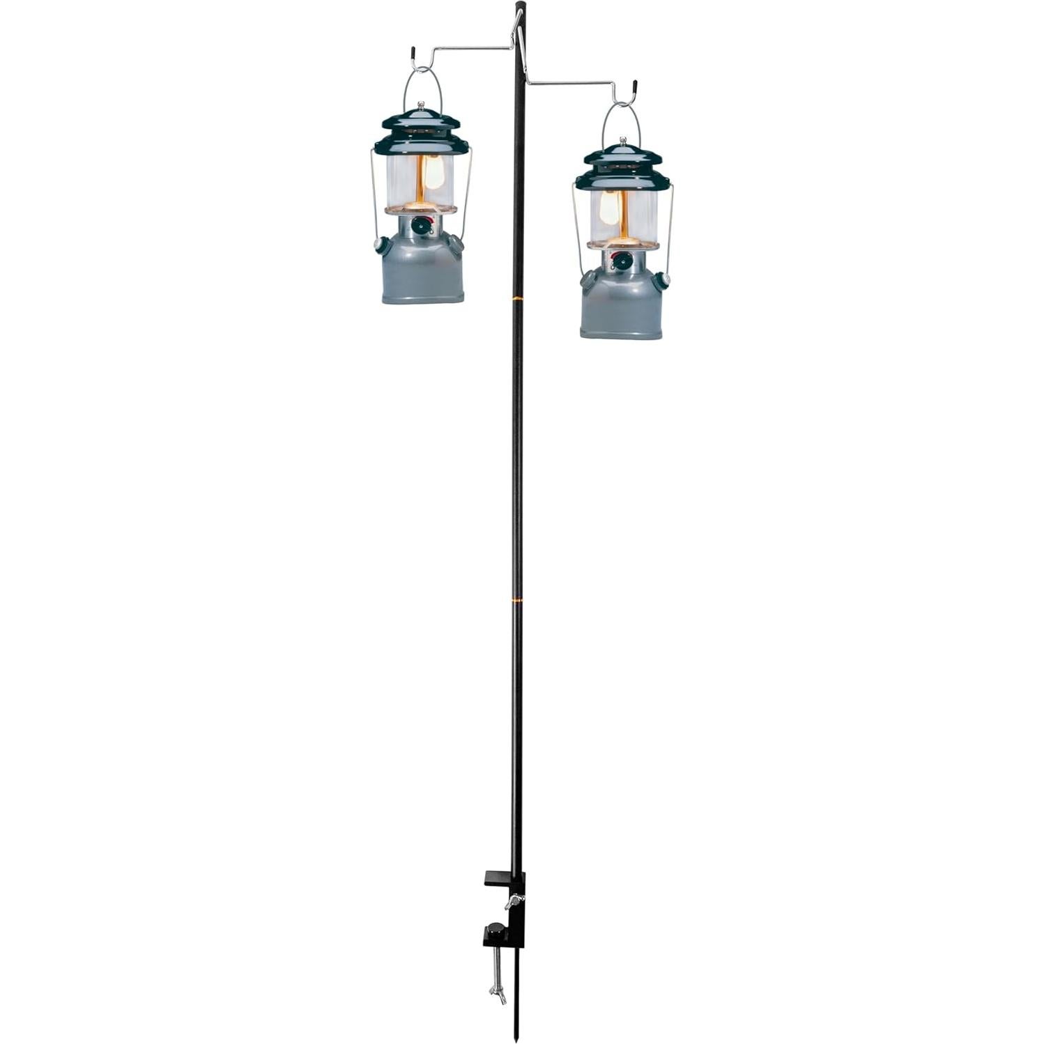 Soporte de Linterna de Camping Phuma - Aluminio Negro Ajustable