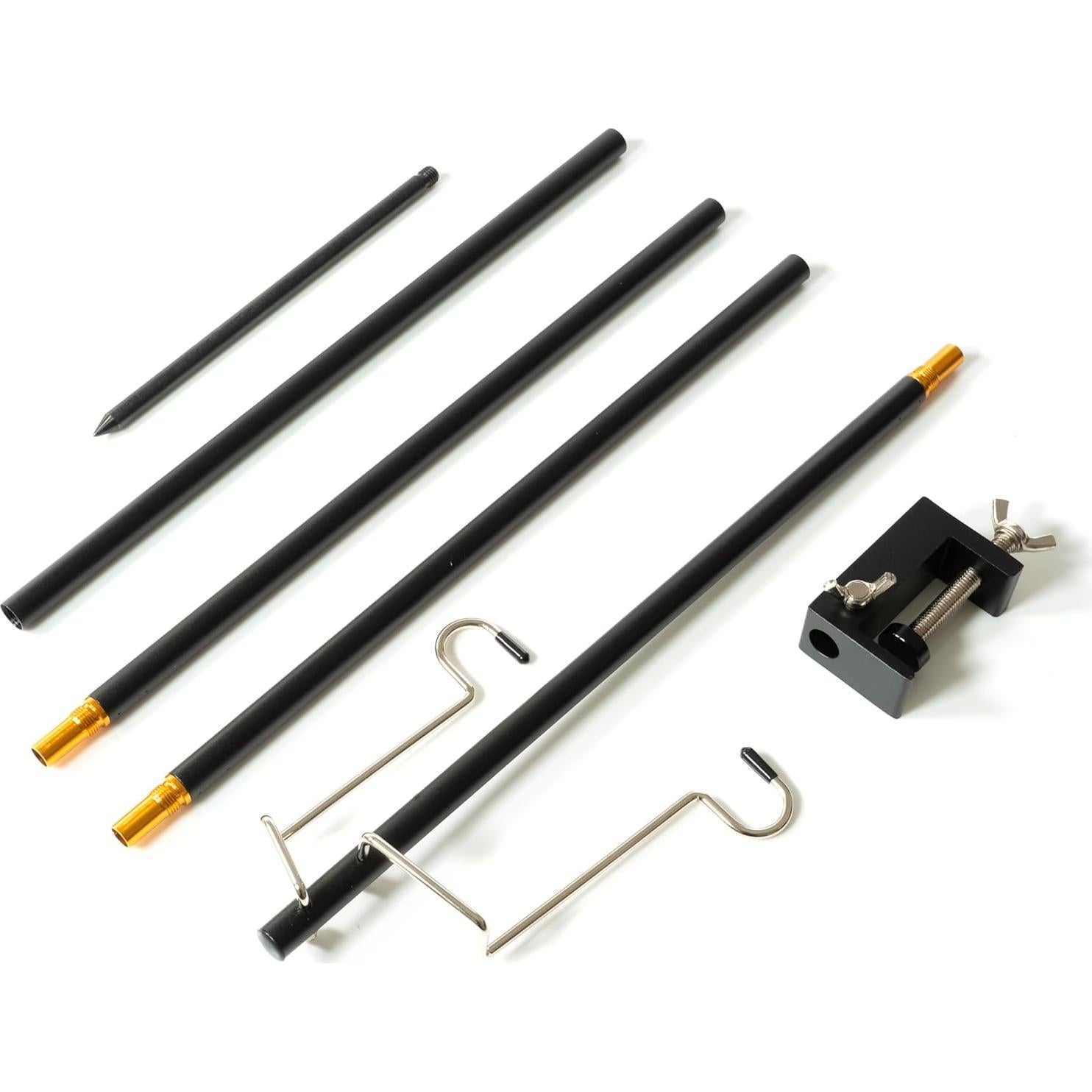 Soporte de Linterna de Camping Phuma - Aluminio Negro Ajustable